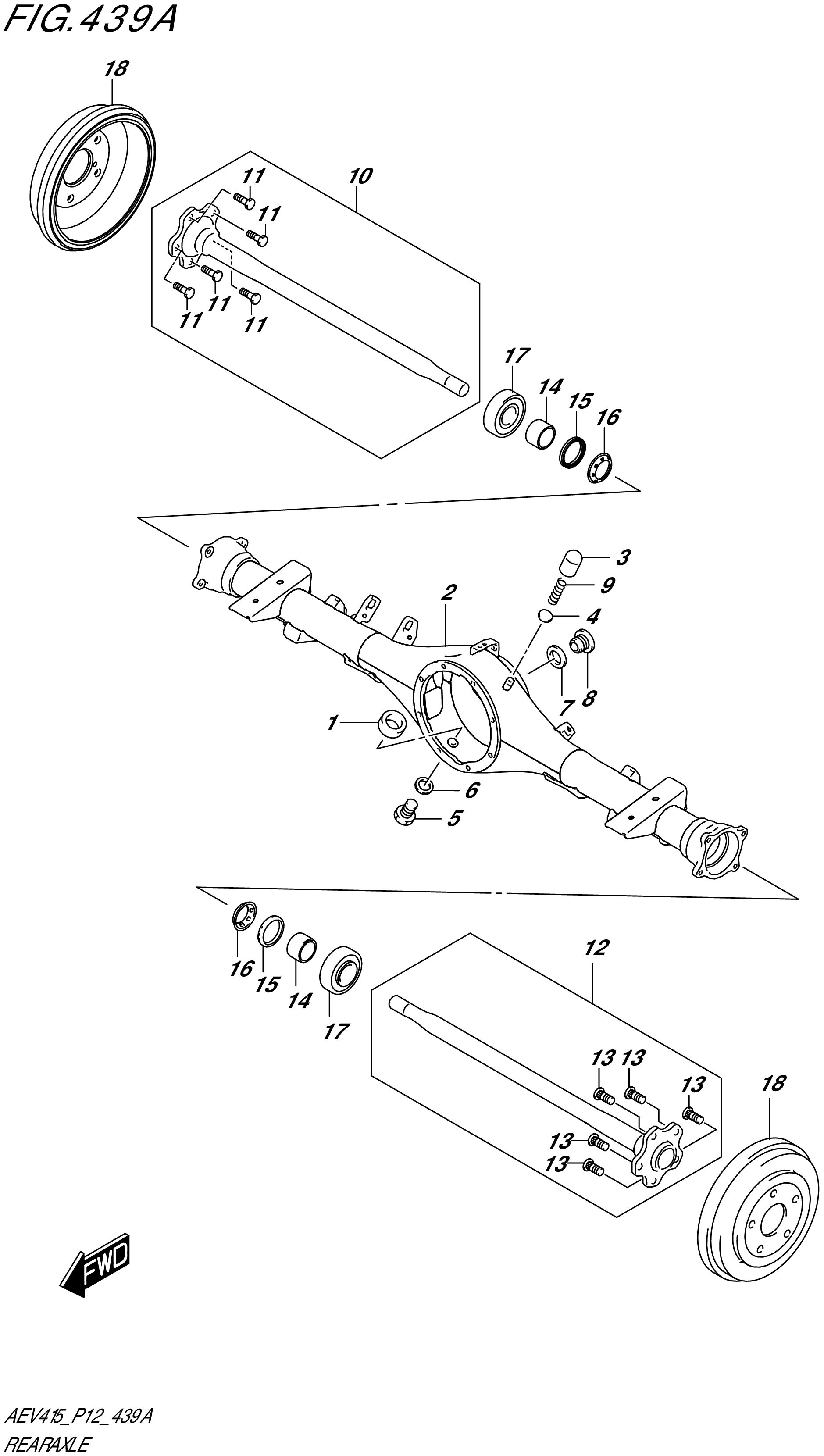 FIG. 439A - REAR AXLE