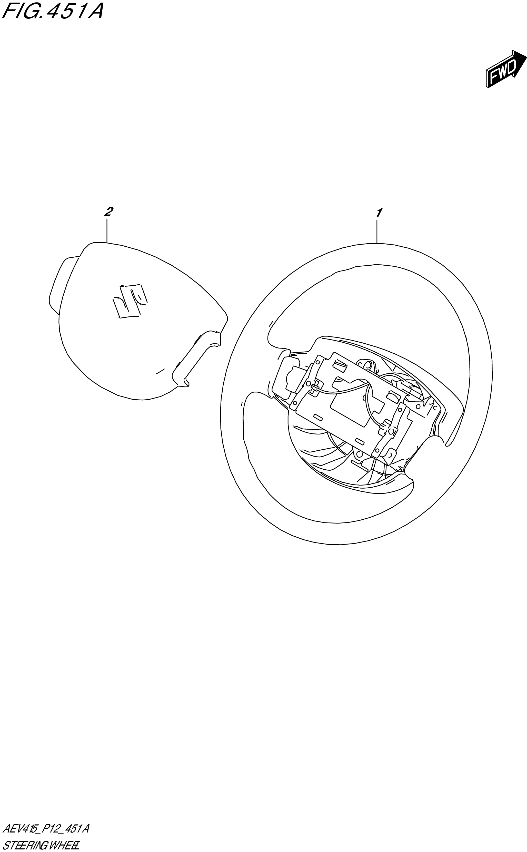 FIG. 451A - STEERING WHEEL
