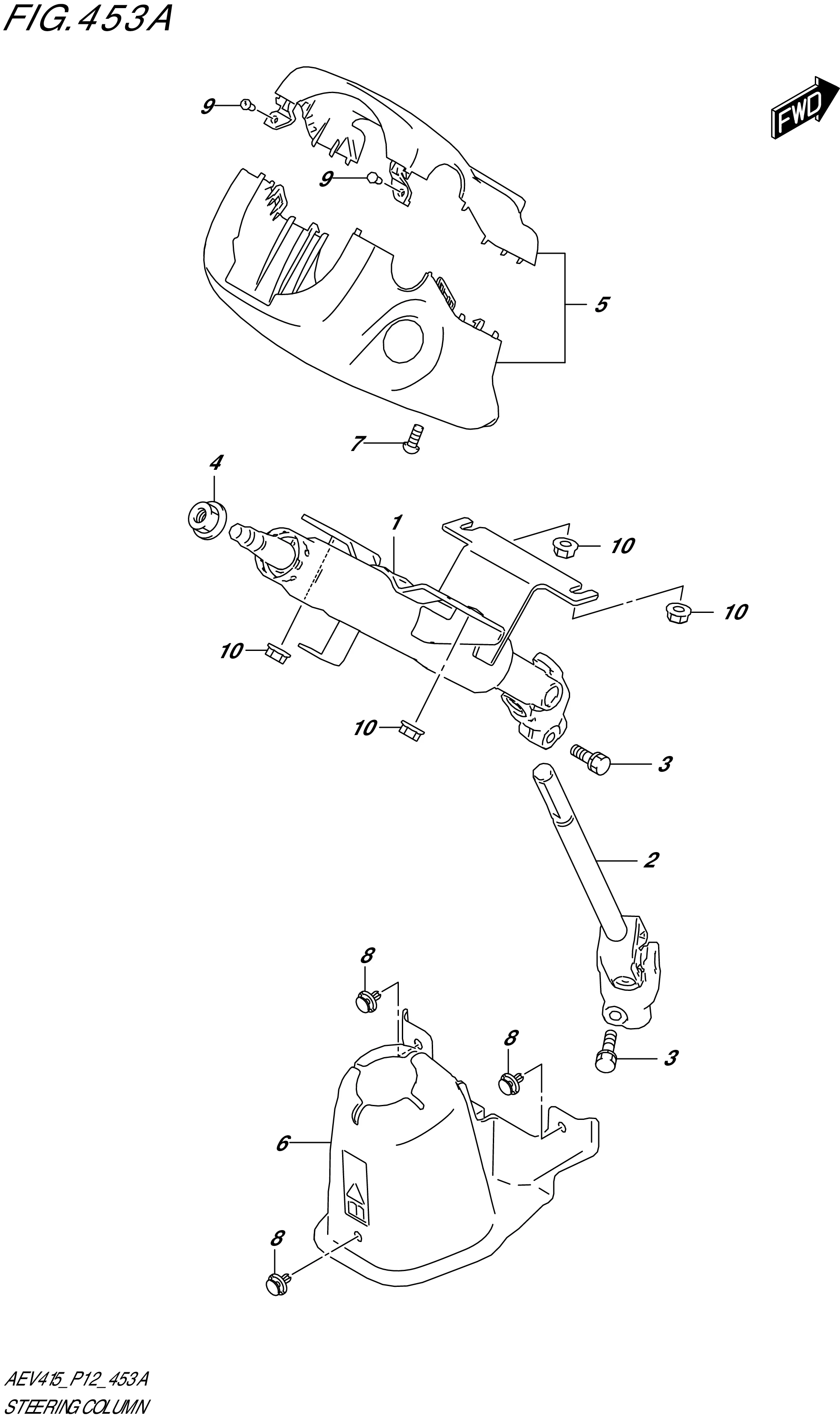 FIG. 453A - STEERING COLUMN (N_PW_ST)