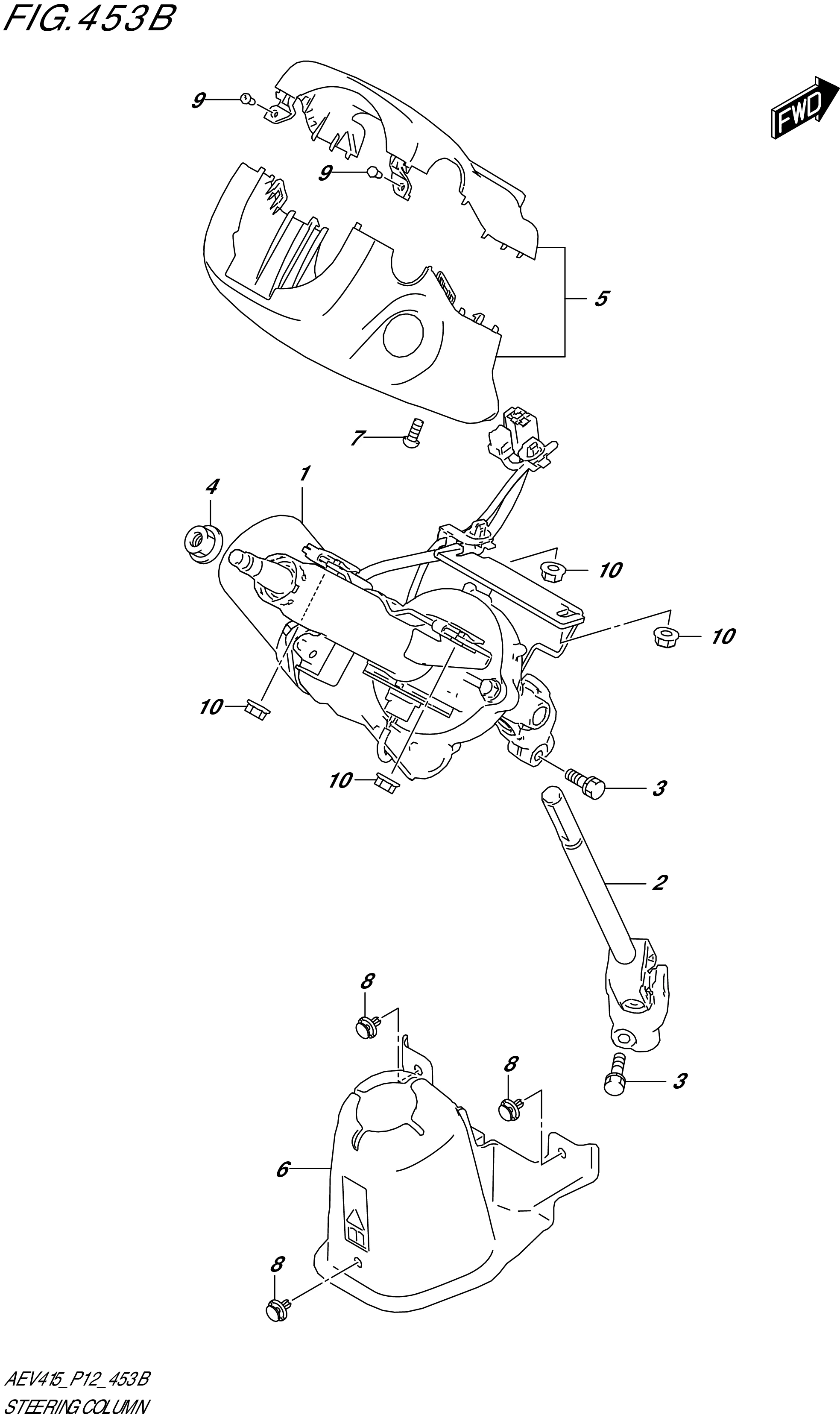FIG. 453B - STEERING COLUMN (W_PW_ST)