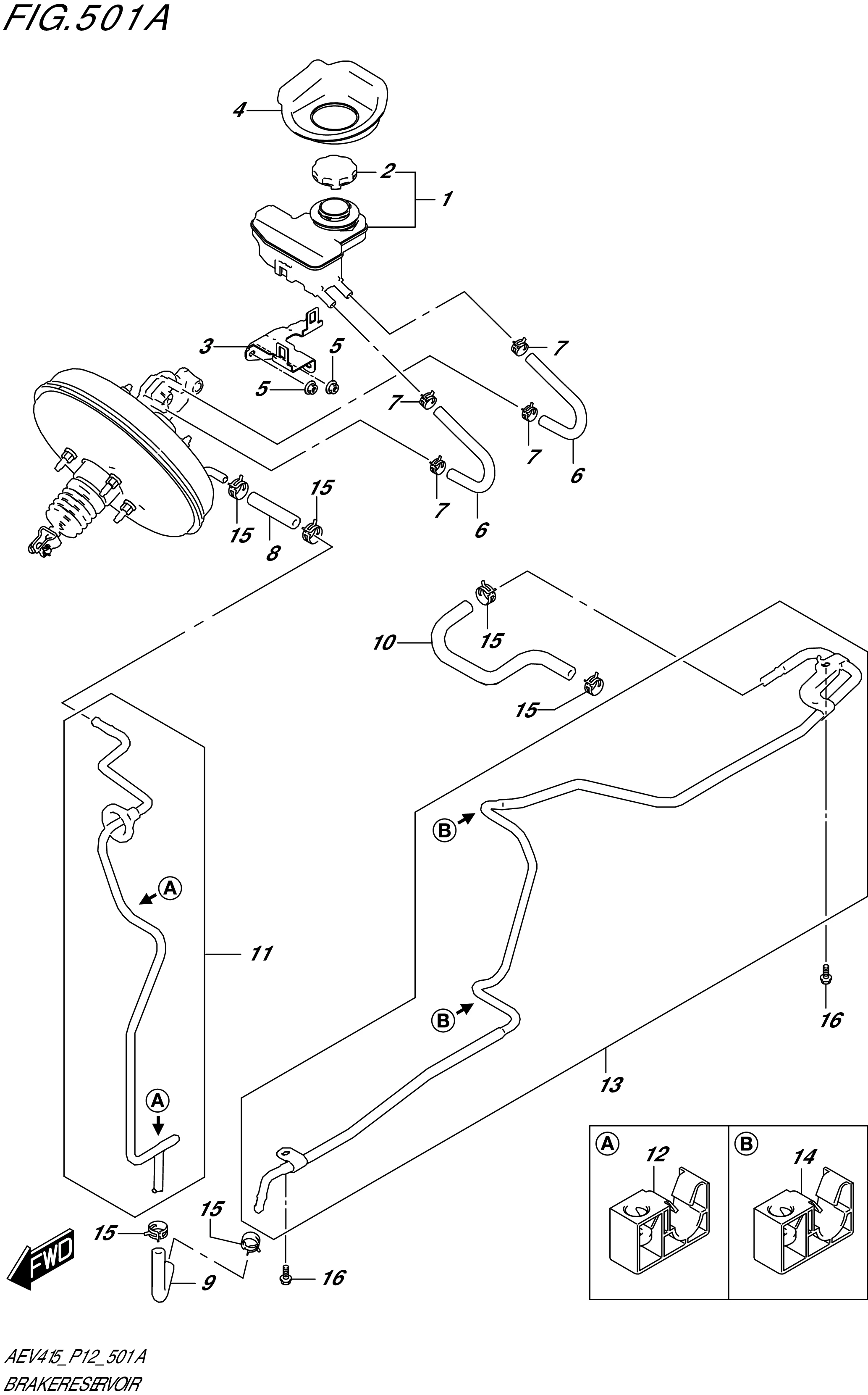 FIG. 501A - BRAKE RESERVOIR