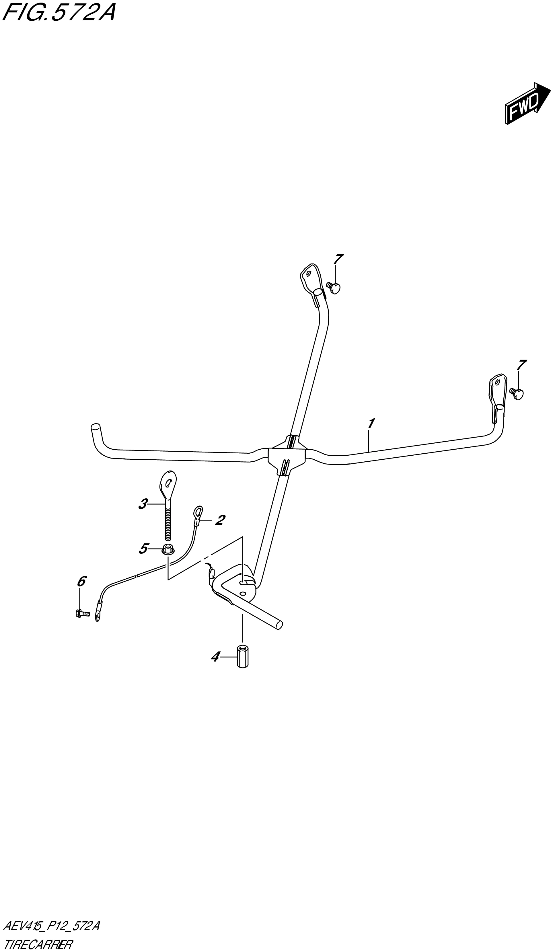 FIG. 572A - TIRE CARRIER