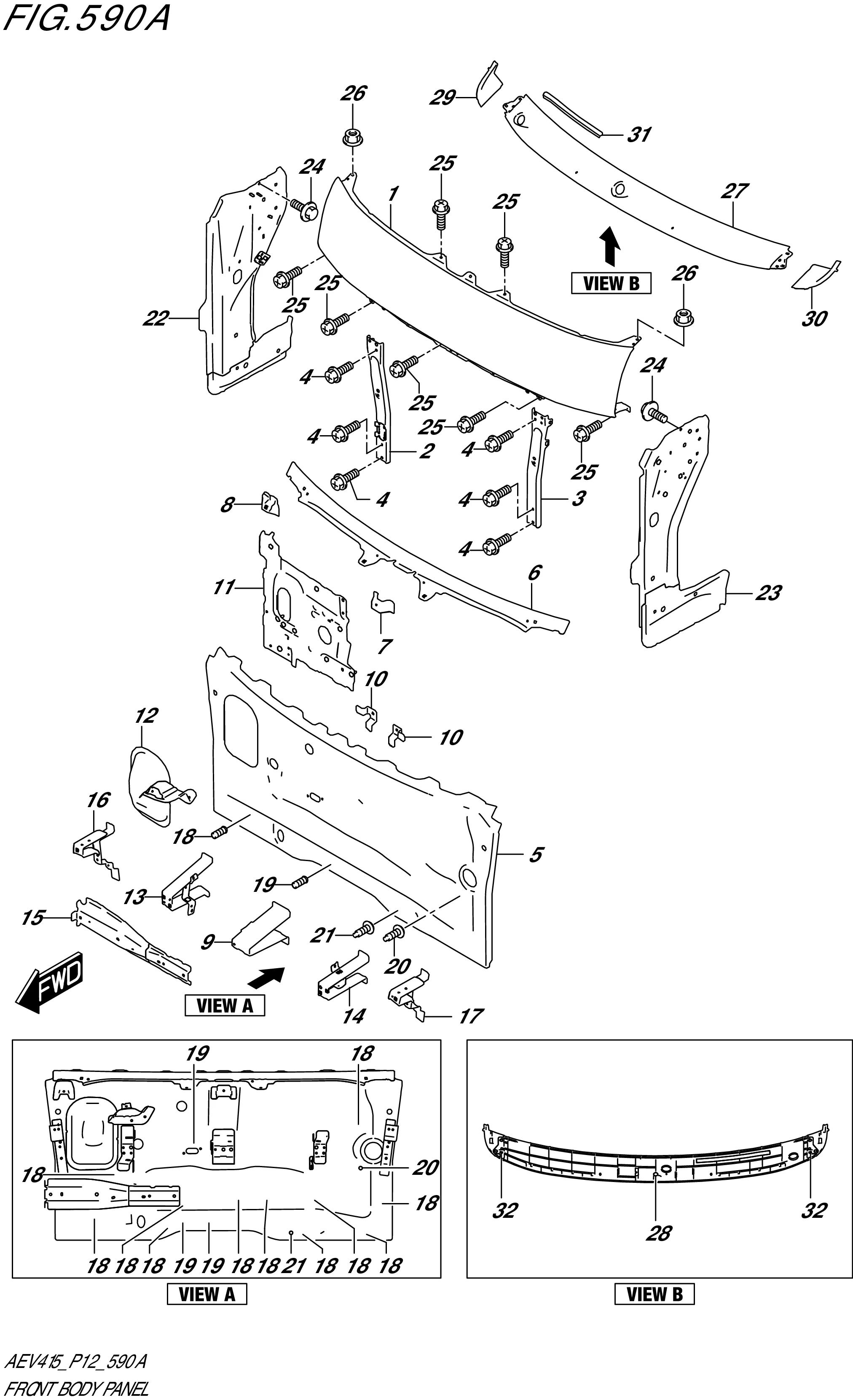 FIG. 590A - FRONT BODY PANEL (N_AC)