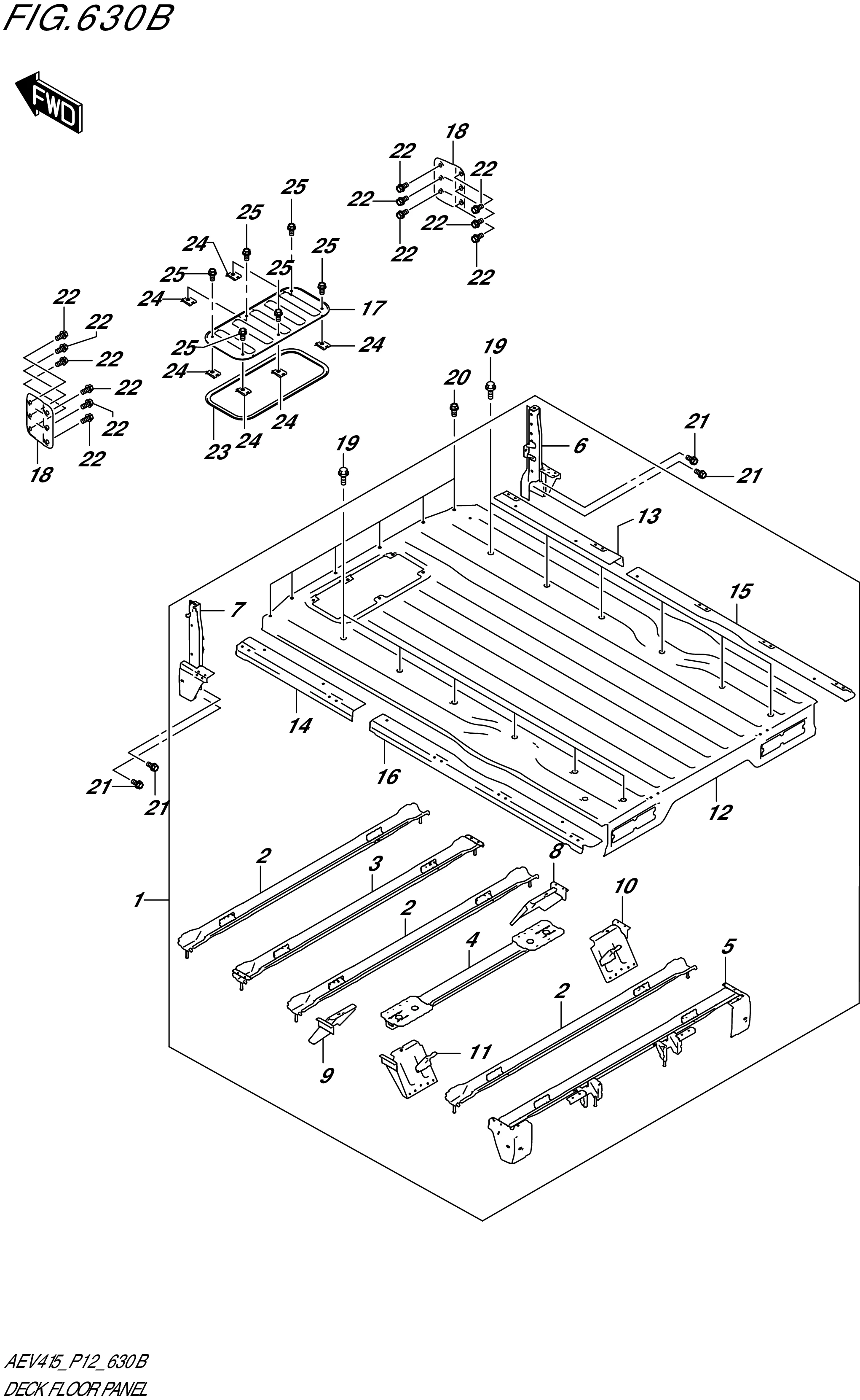 FIG. 630B - DECK FLOOR PANEL (TRE_GTBD)
