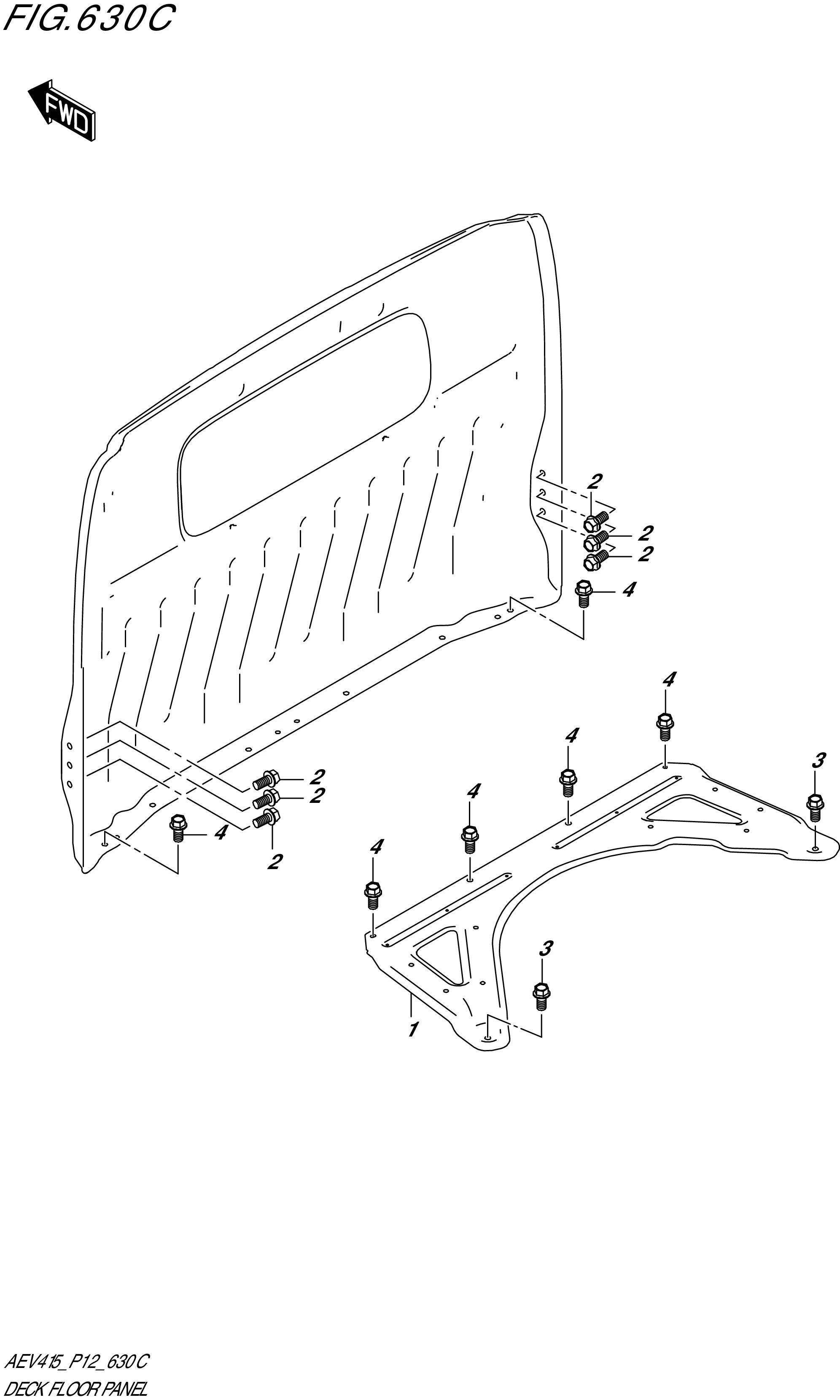 FIG. 630C DECK FLOOR PANEL (SPB)