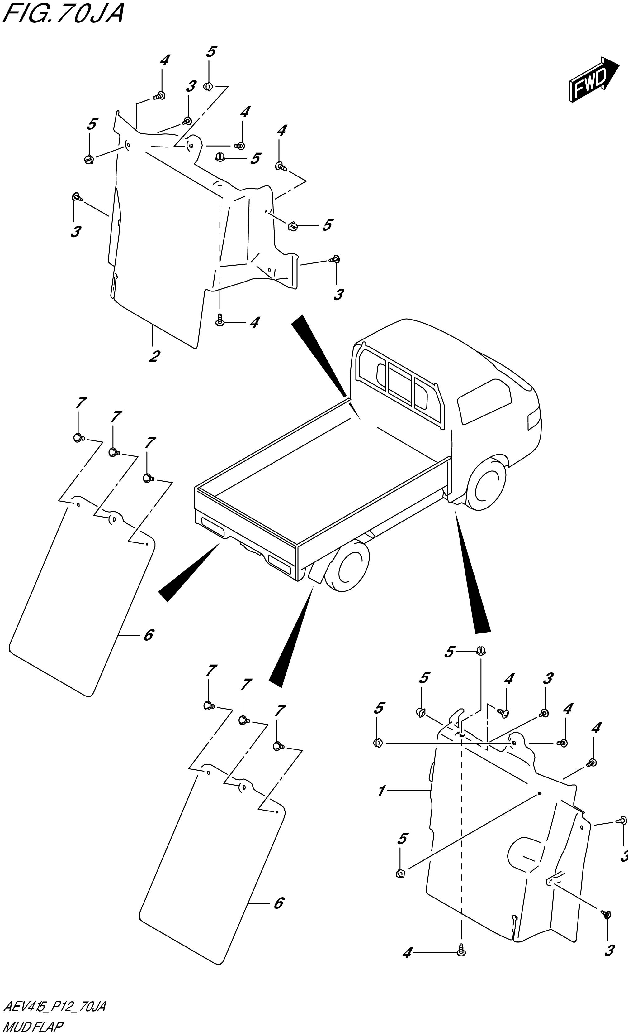 FIG. 70JA MUD FLAP