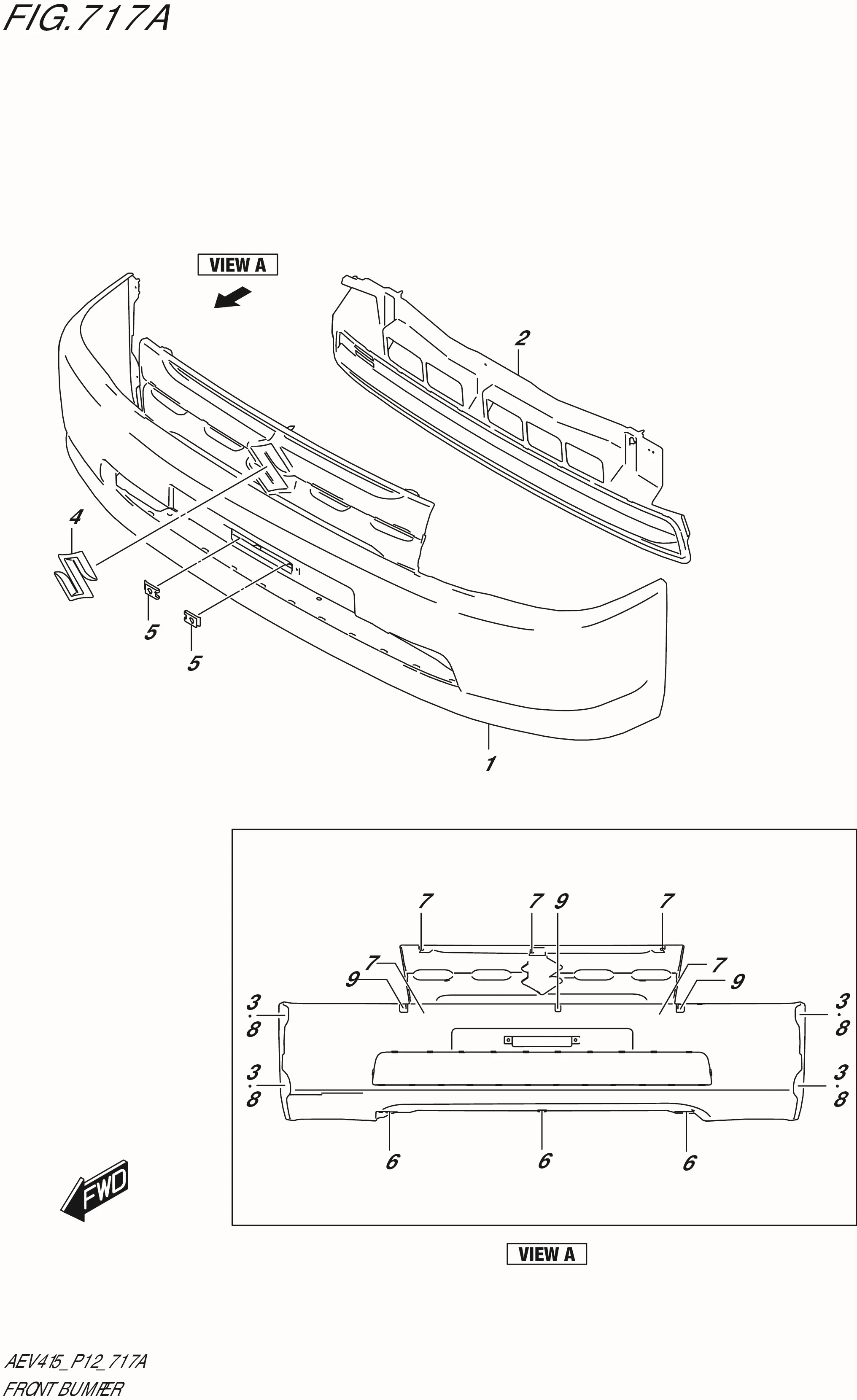 FIG. 717A - FRONT BUMPER