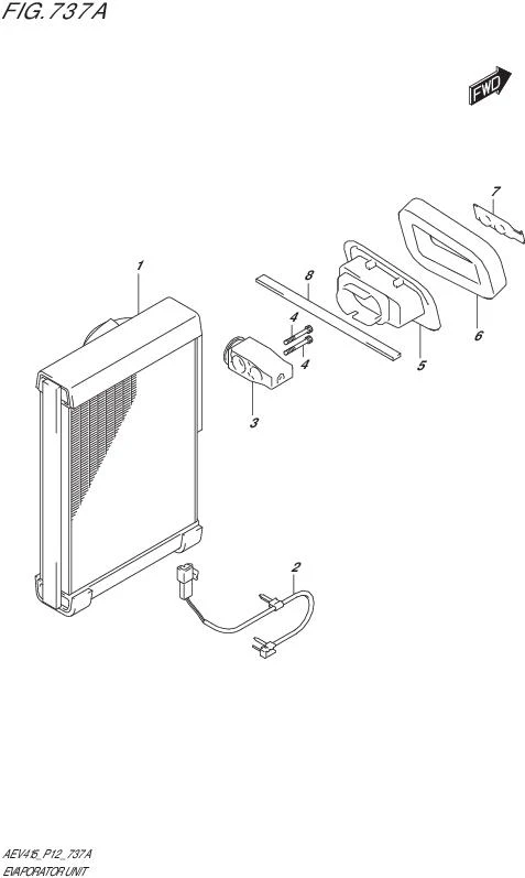 FIG. 737A - EVAPORATOR UNIT (W_MN_AC)