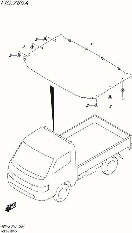 FIG. 760A - ROOF LINING