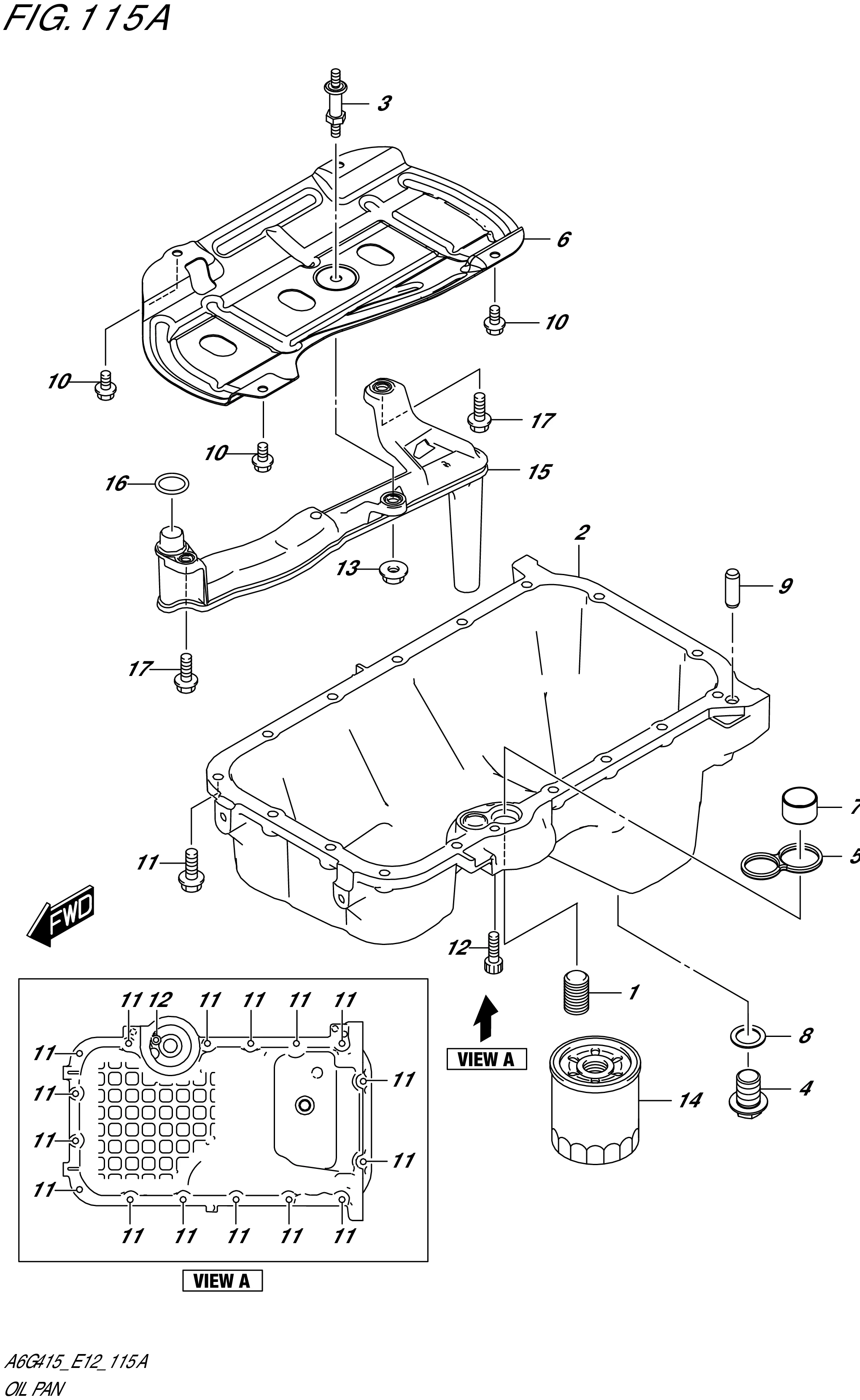 FIG. 115A - OIL PAN
