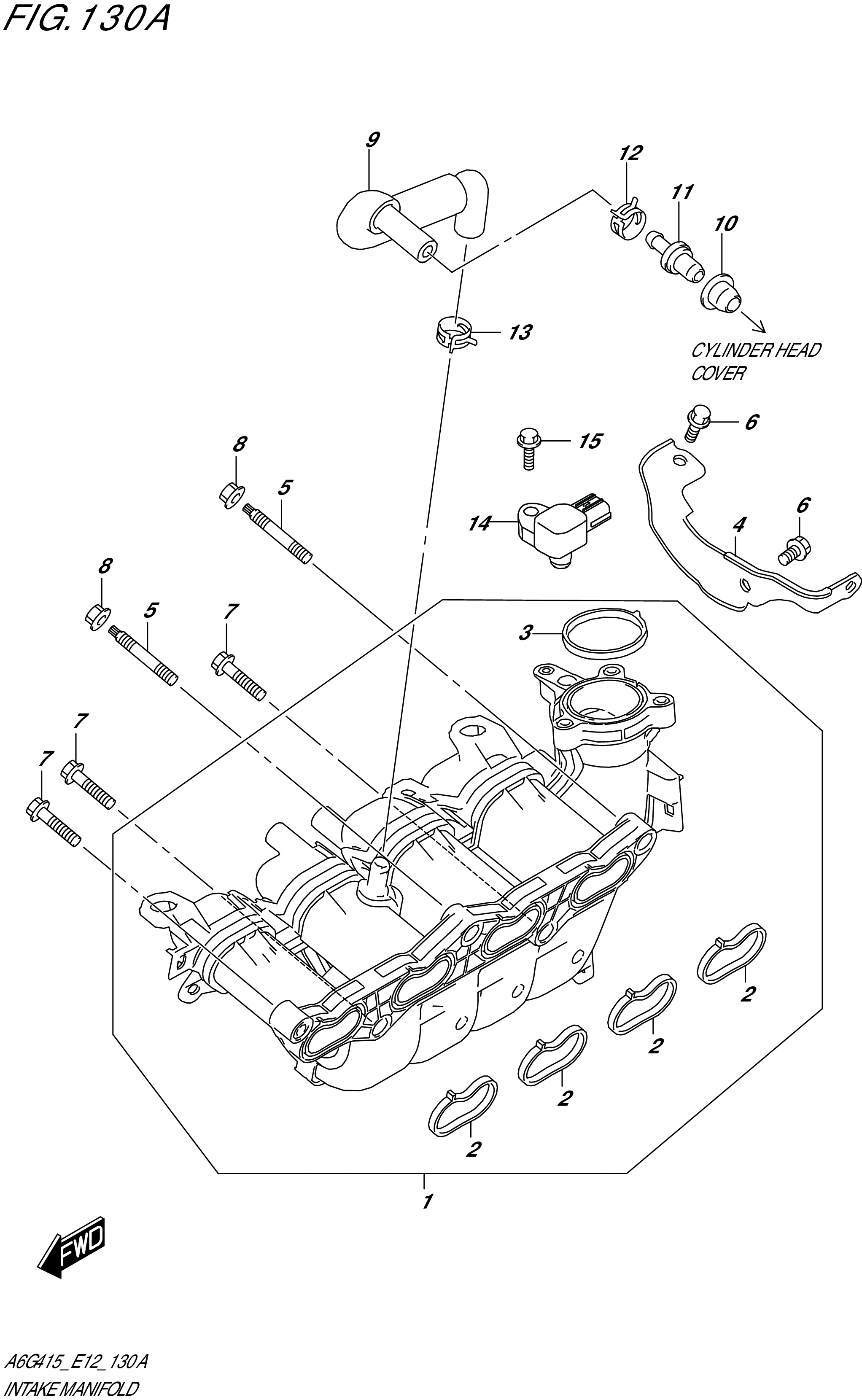 FIG. 130A - INTAKE MANIFOLD