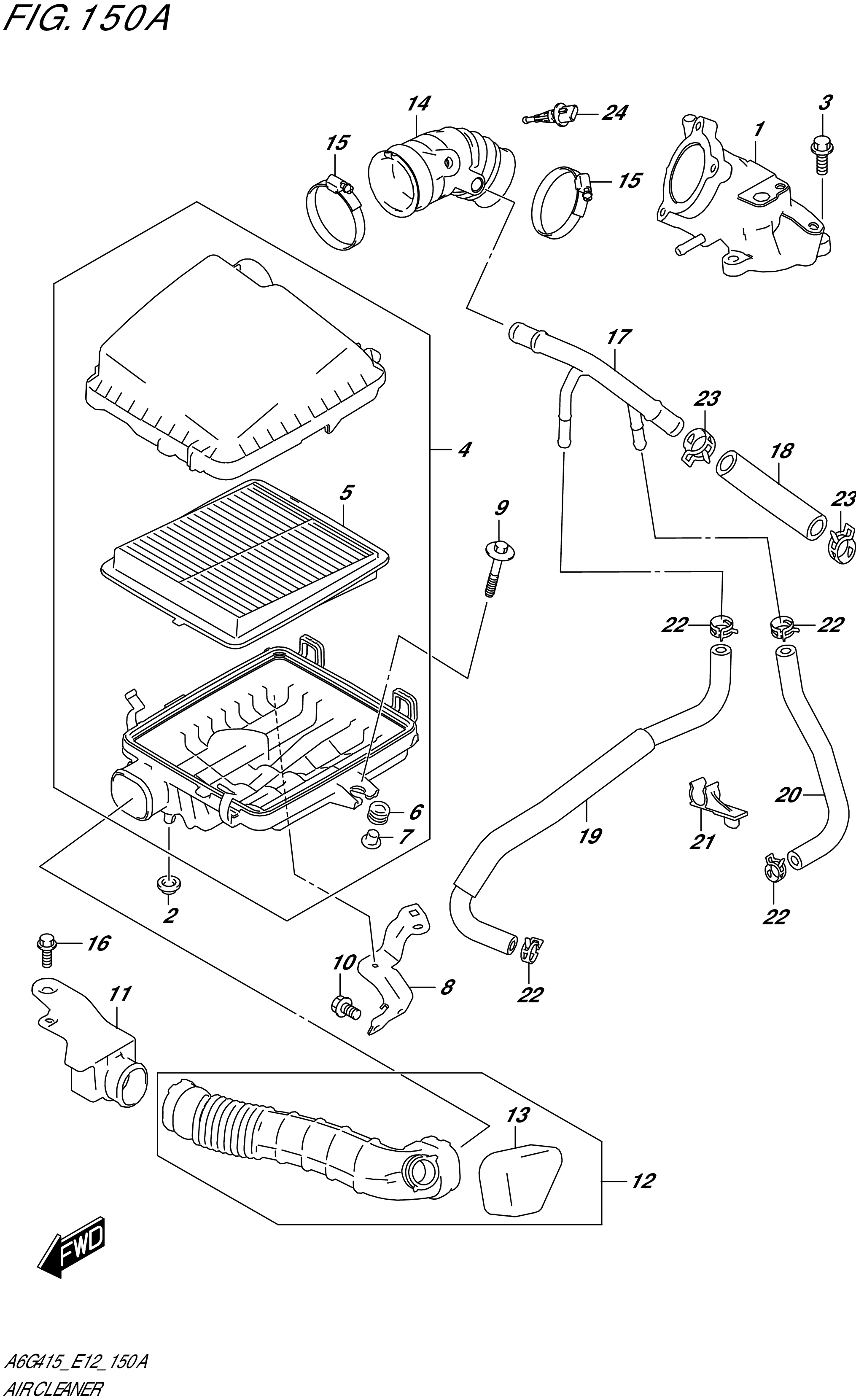 FIG. 150A - AIR CLEANER