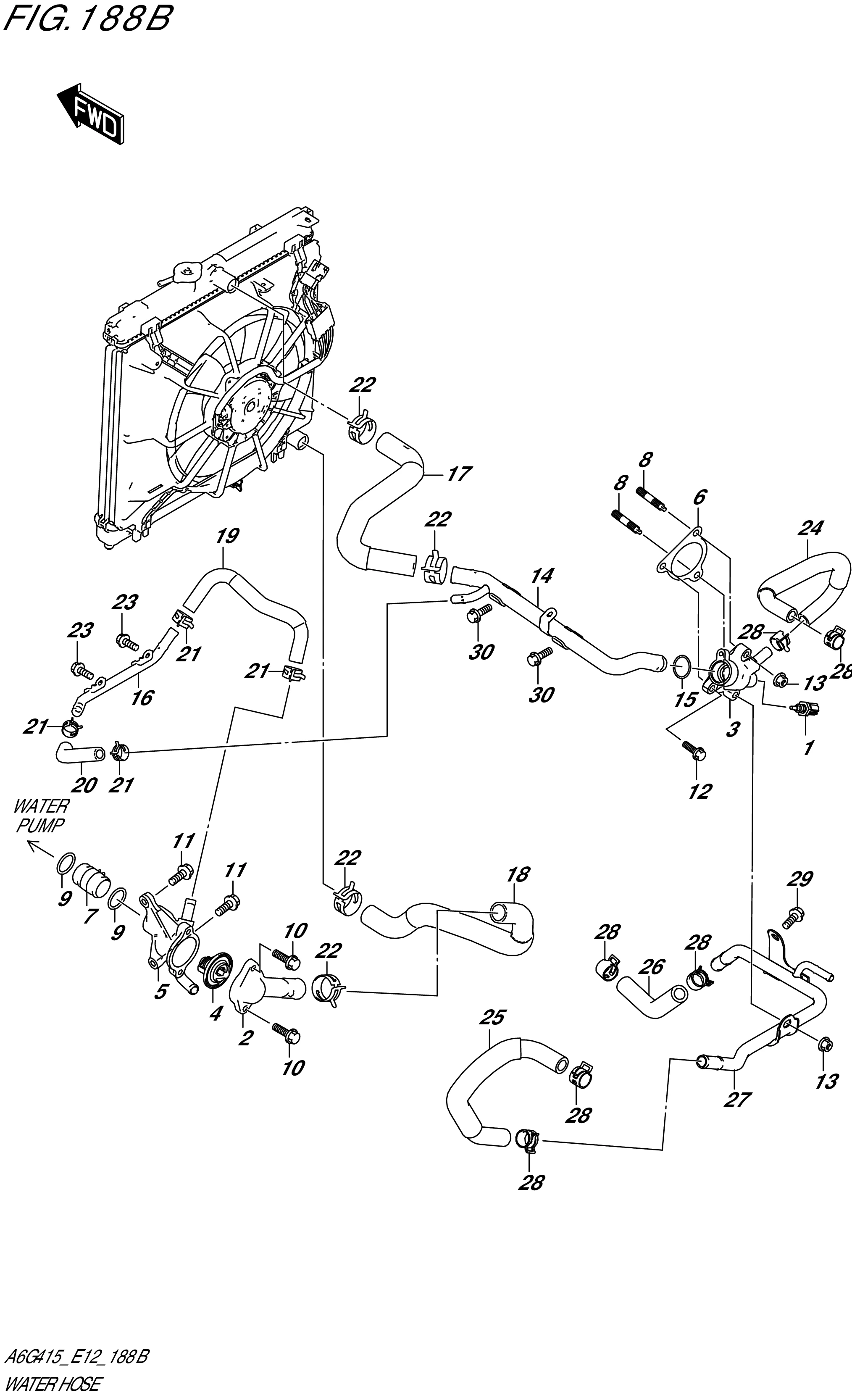 FIG. 188B - WATER HOSE (4AT)