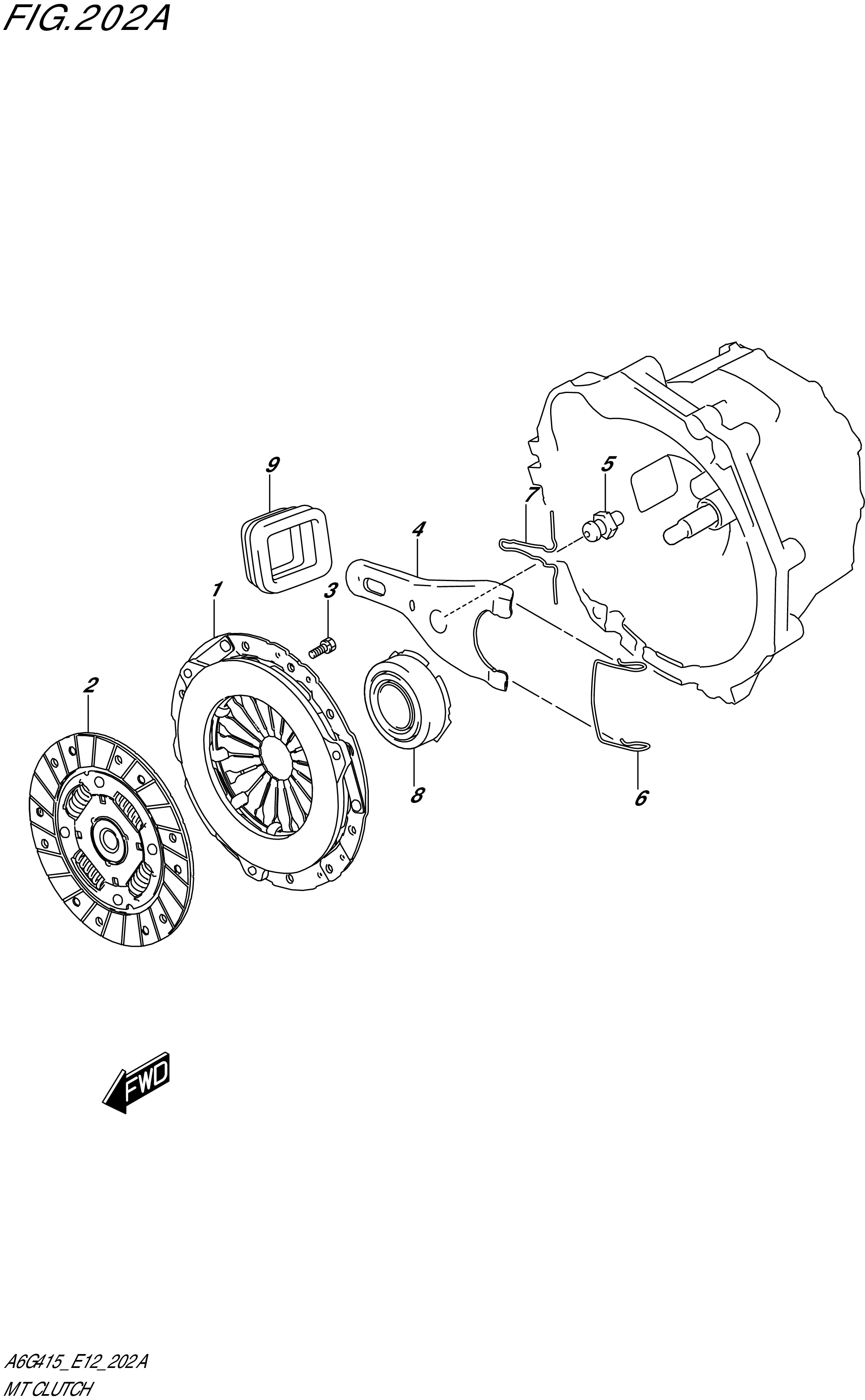 FIG. 202A - MT CLUTCH (5MT)