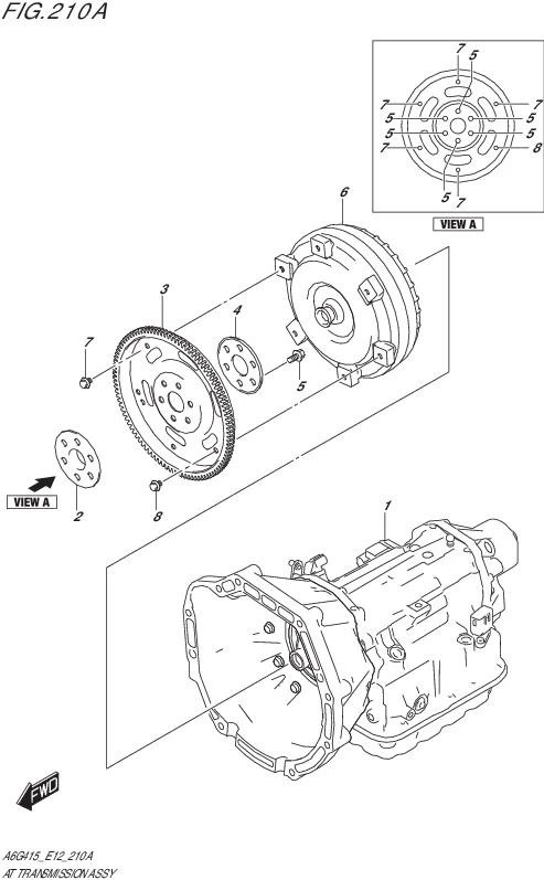 FIG.210 A- AT TRANSMISSION ASSY (4AT)