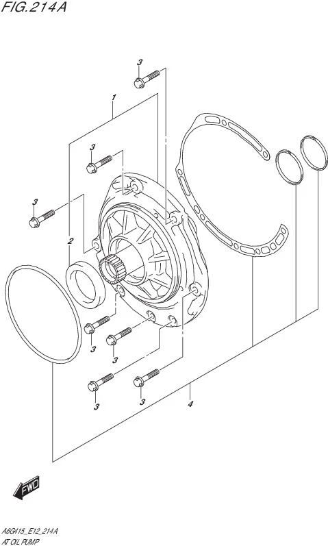 FIG.214A-AT OIL PUMP (4AT)