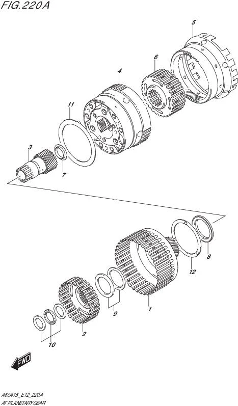 FIG.220A-AT PLANETARY GEAR (4AT)