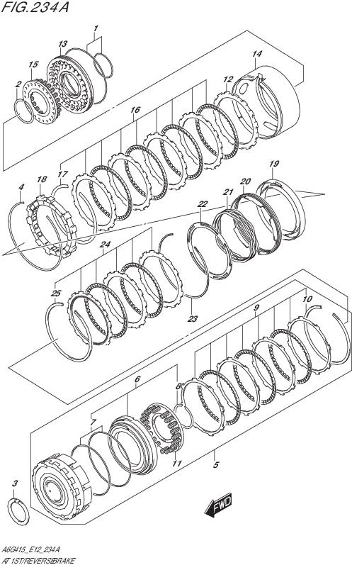 FIG.234A-AT 1ST/REVERSE BRAKE (4AT)