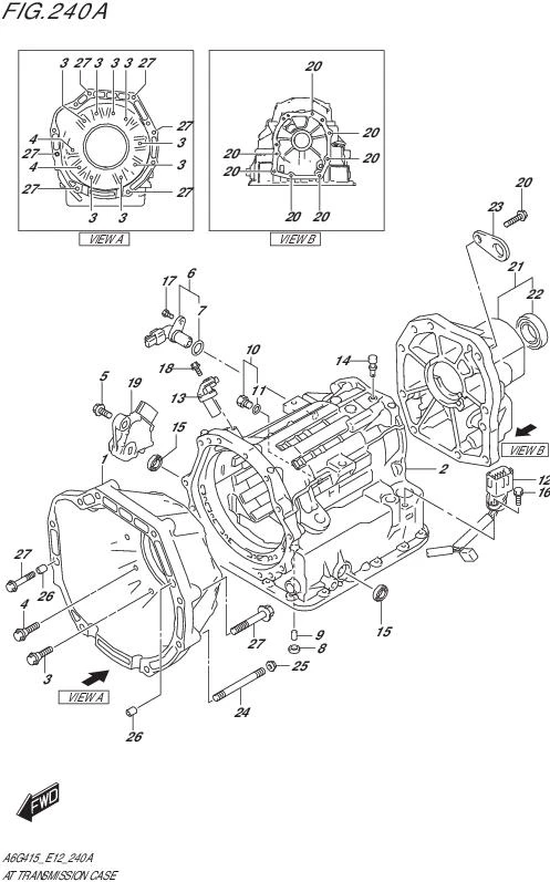 FIG.240A-AT TRANSMISSION CASE (4AT)