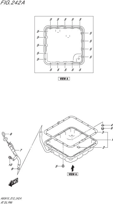 FIG.242A-AT OIL PAN (4AT)
