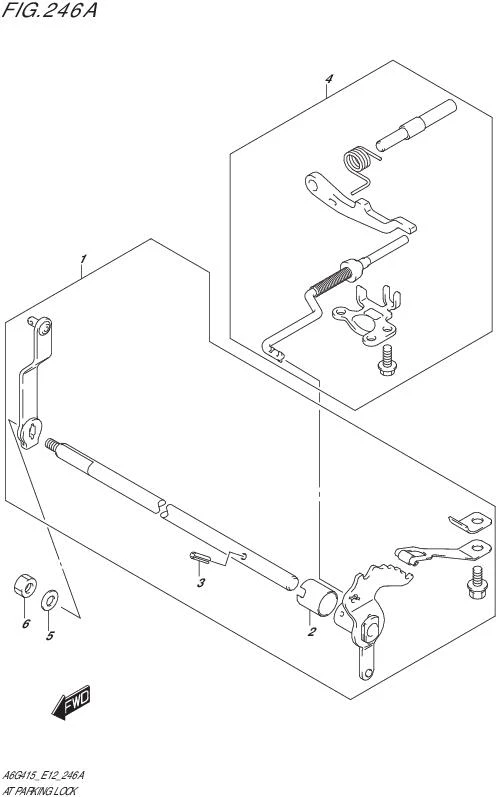 FIG.246A-AT PARKING LOCK (4AT)