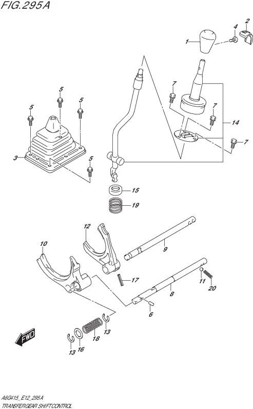 FIG.295A-TRANSFER GEAR SHIFT CONTROL