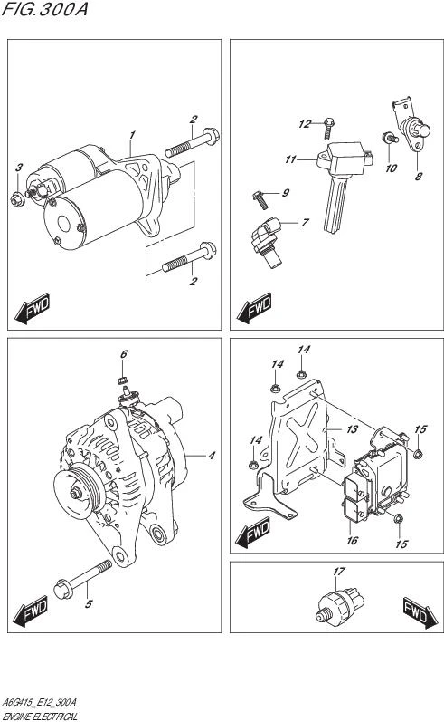 FIG.300A-ENGINE ELECTRICAL