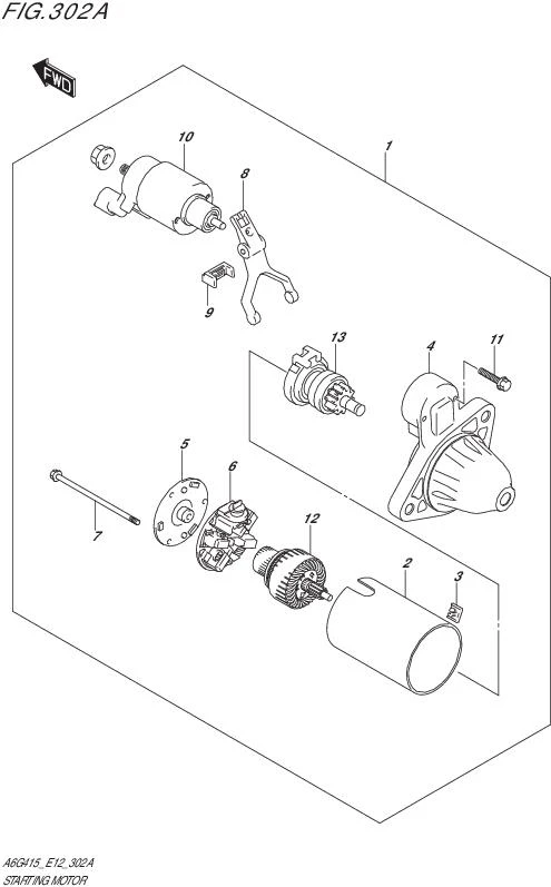 FIG.302A-STARTING MOTOR
