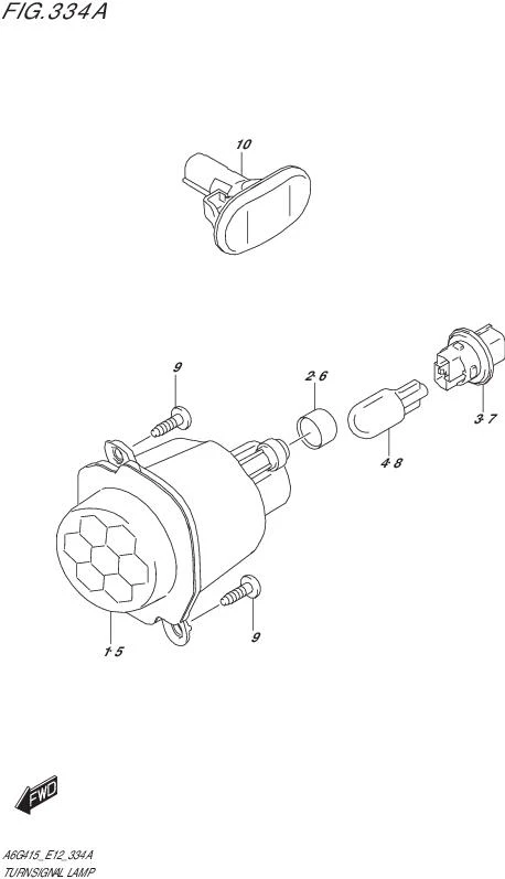FIG.334A-TURN SIGNAL LAMP