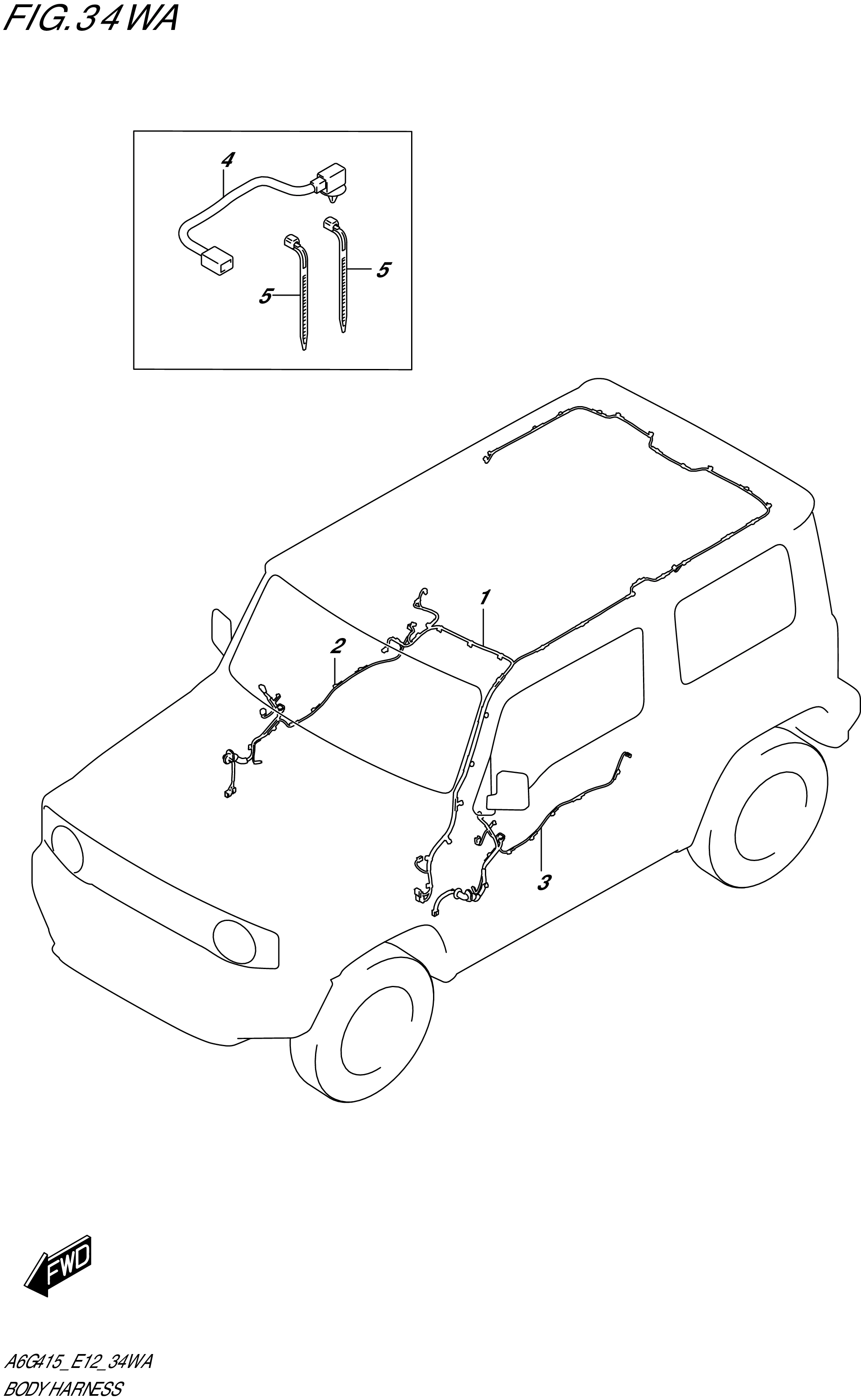 FIG. 34WA - BODY HARNESS