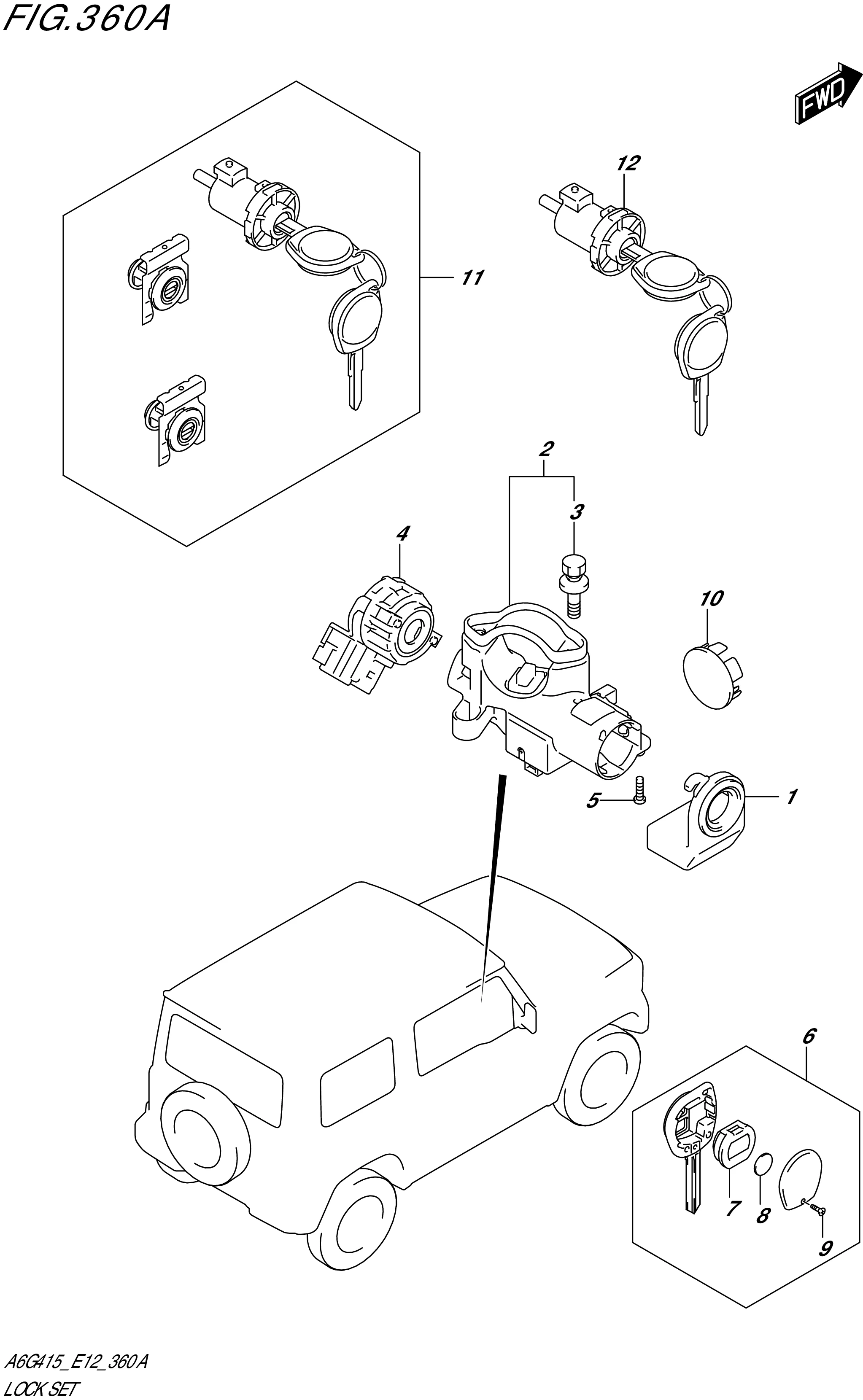 FIG. 360A- LOCK SET