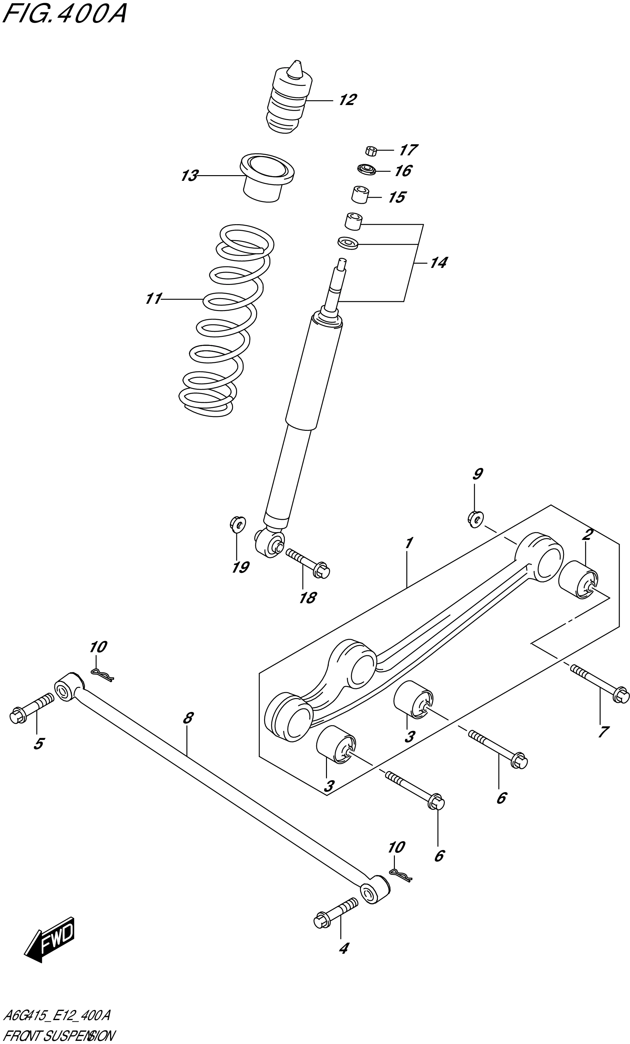 FIG. 400A- FRONT SUSPENSION