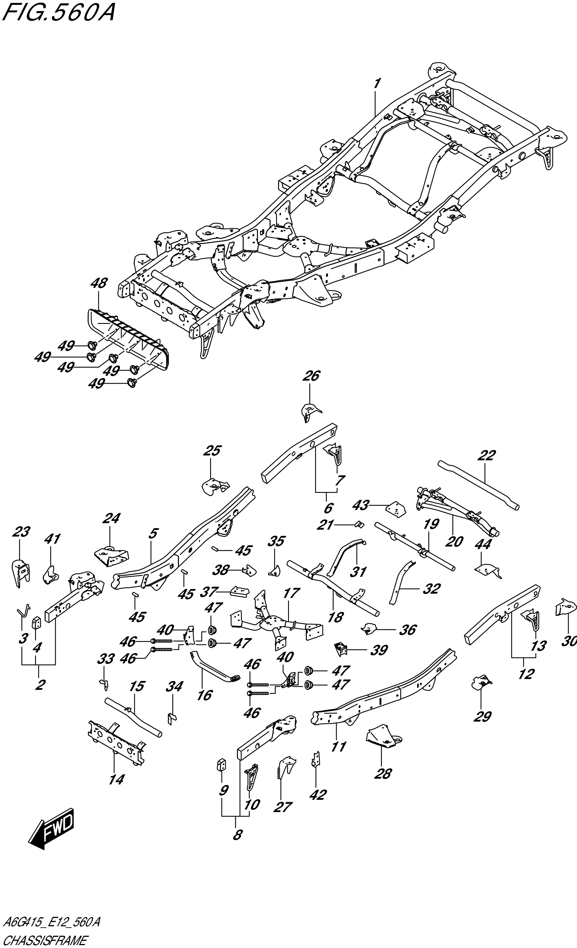FIG. 560A- CHASSIS FRAME