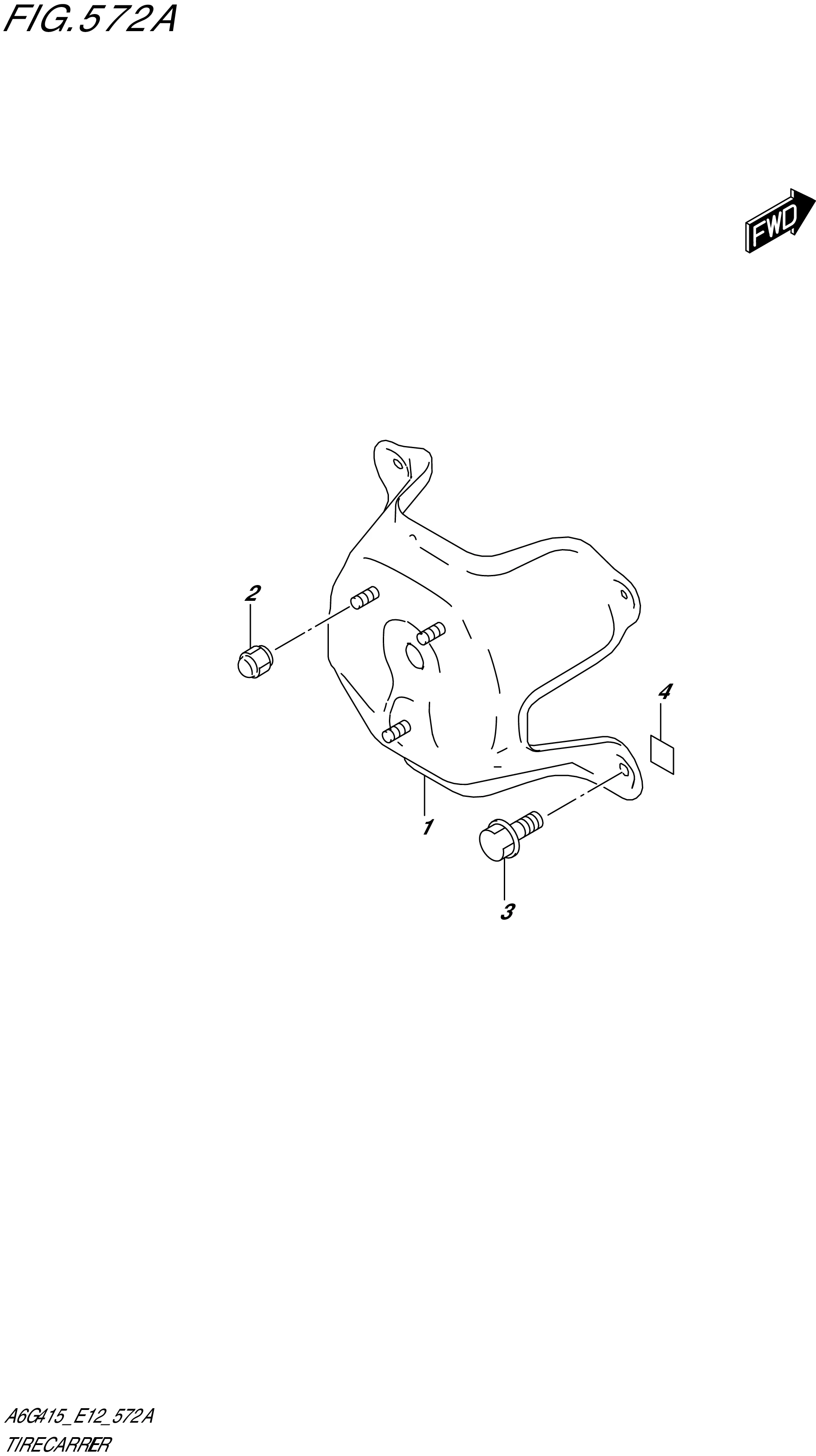 FIG. 572A- TIRE CARRIER