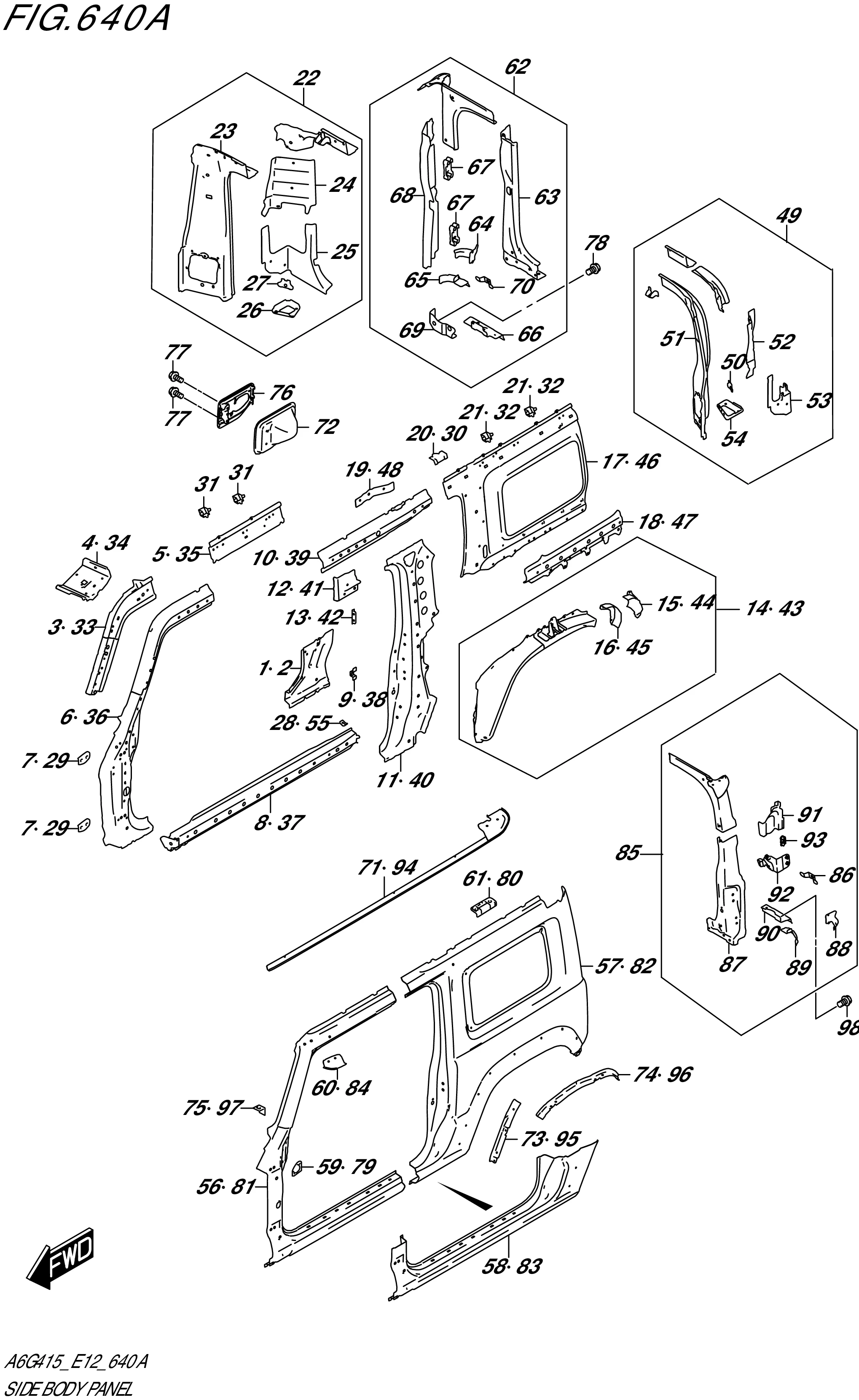 FIG. 640A- SIDE BODY PANEL