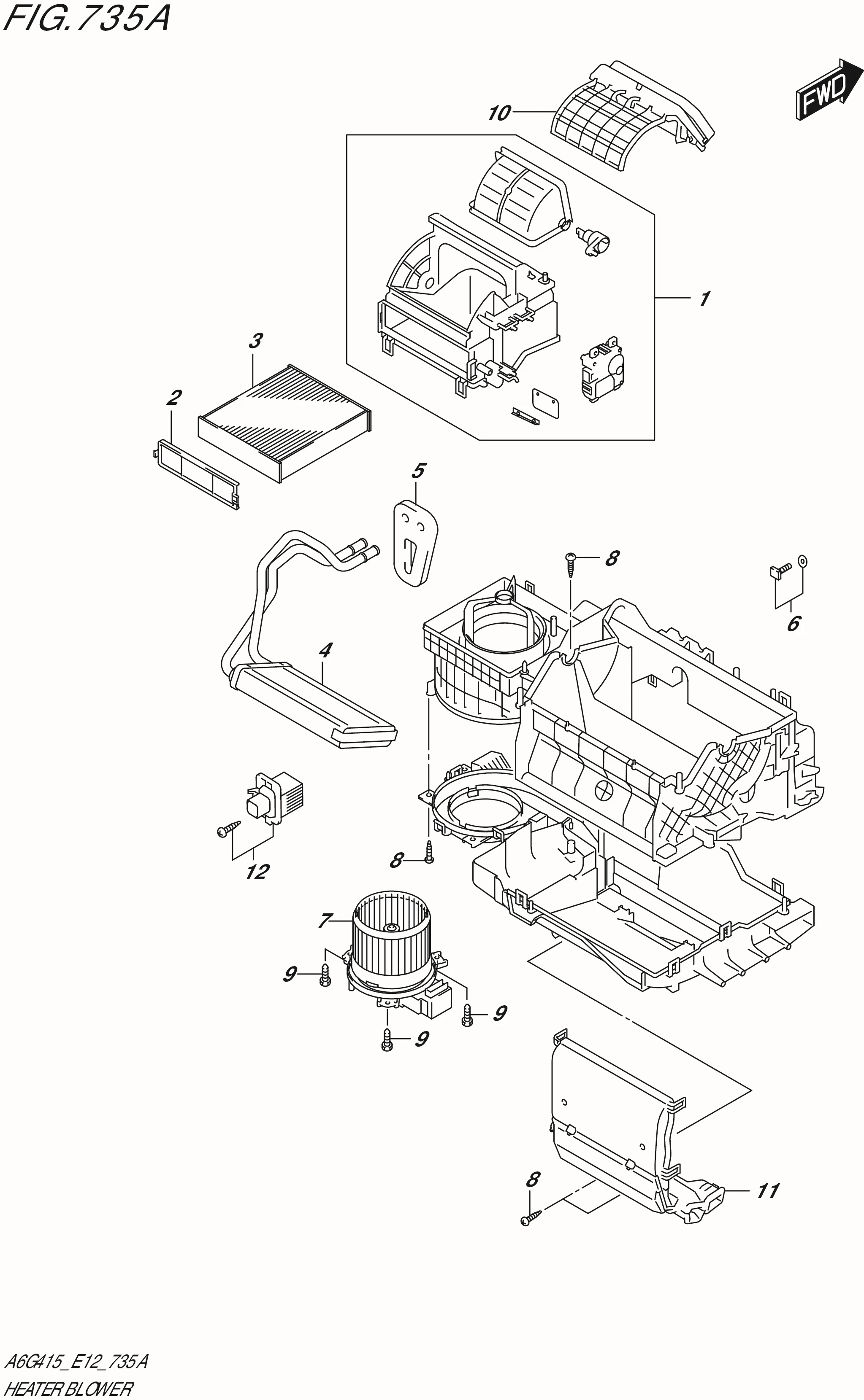 FIG.735A-HEATER BLOWER