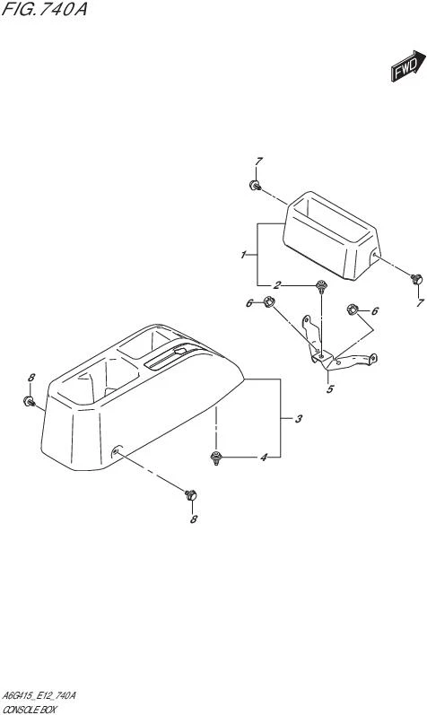 FIG.740A-CONSOLE BOX (5MT)