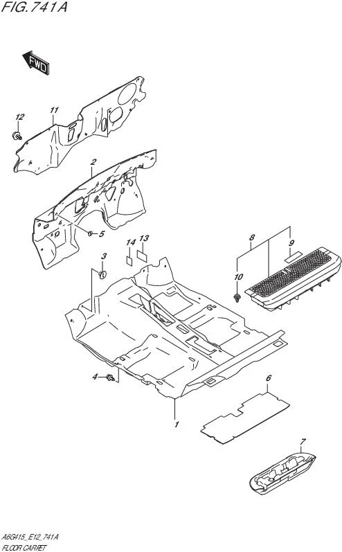 FIG.741A-FLOOR CARPET (5MT)