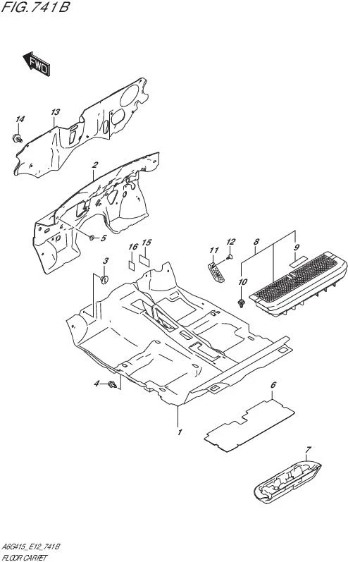 FIG.741B-FLOOR CARPET (4AT)
