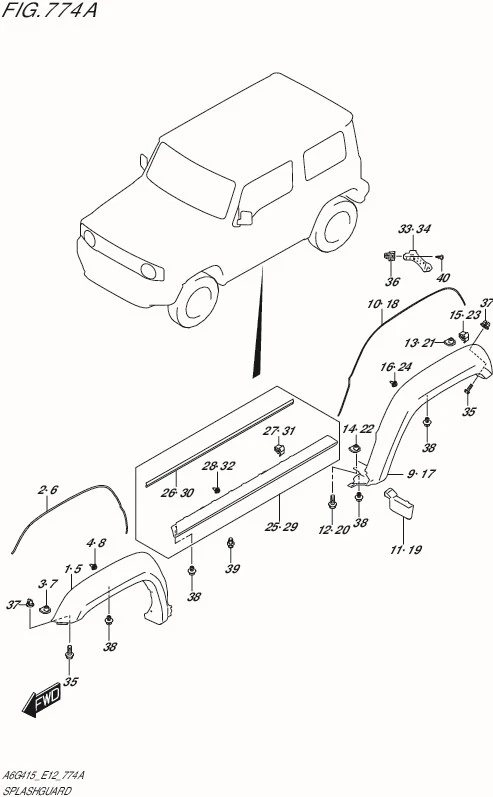 FIG.774A-SPLASH GUARD
