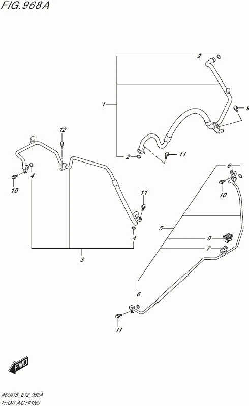 FIG.968A-FRONT AC PIPING