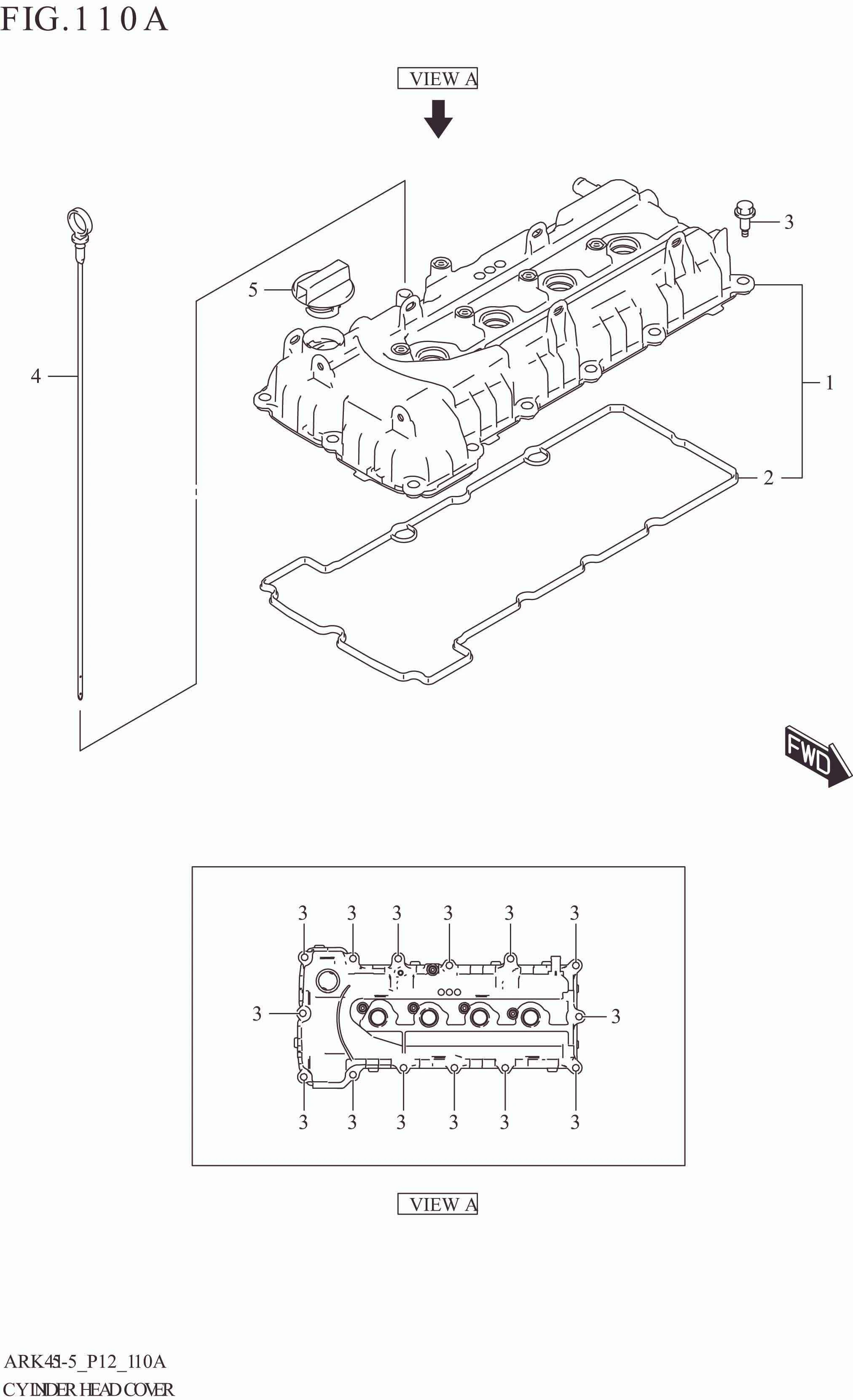 110A CYLINDER HEAD COVER