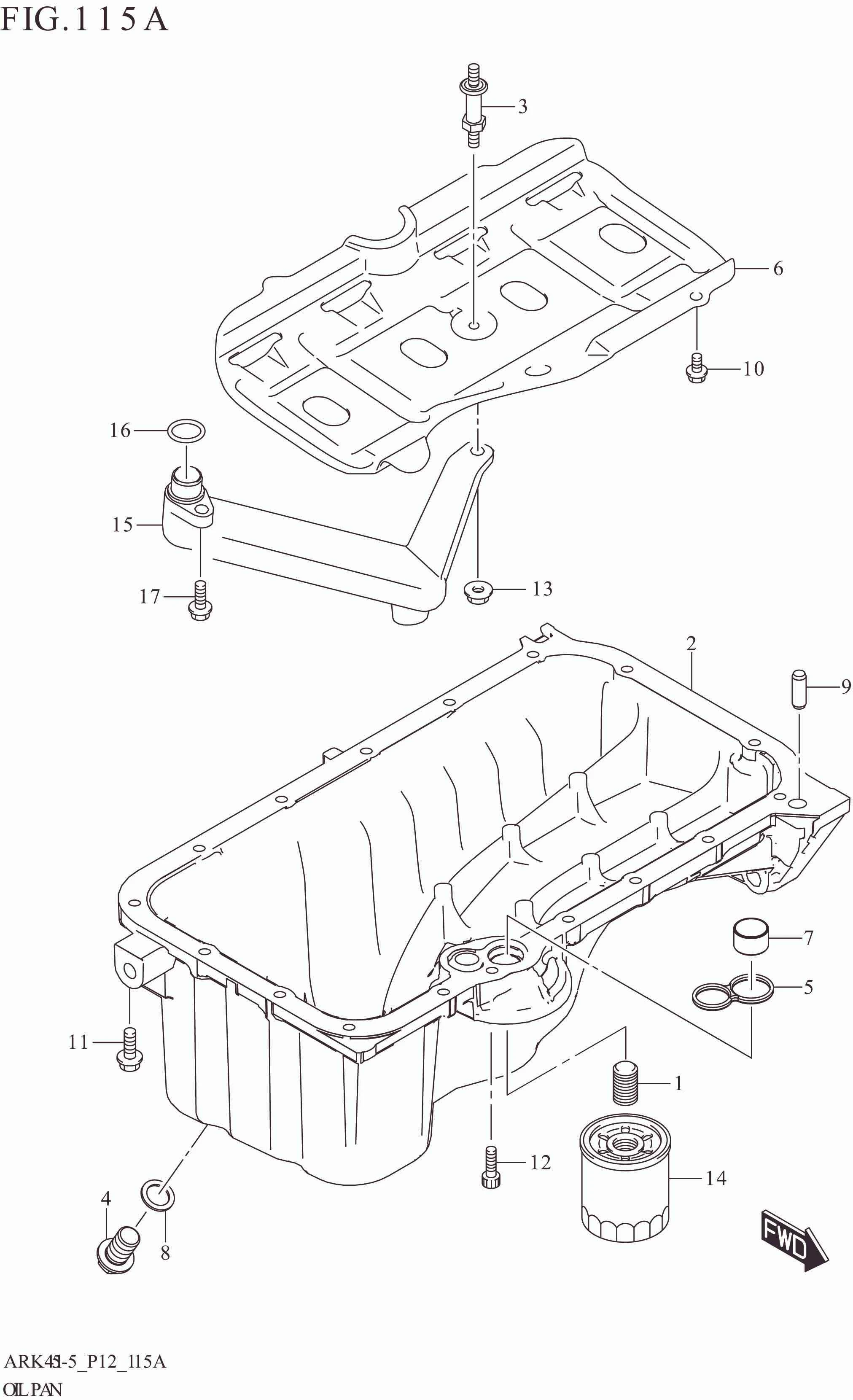 115A OIL PAN