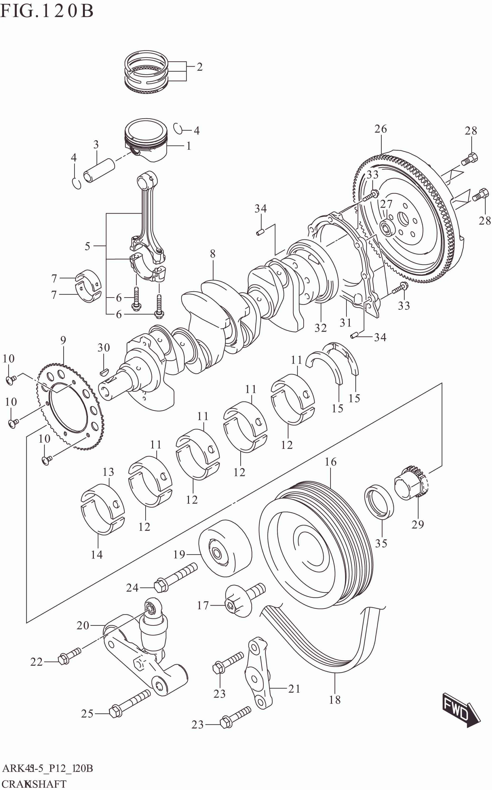 120B CRANKSHAFT (W_EASS)