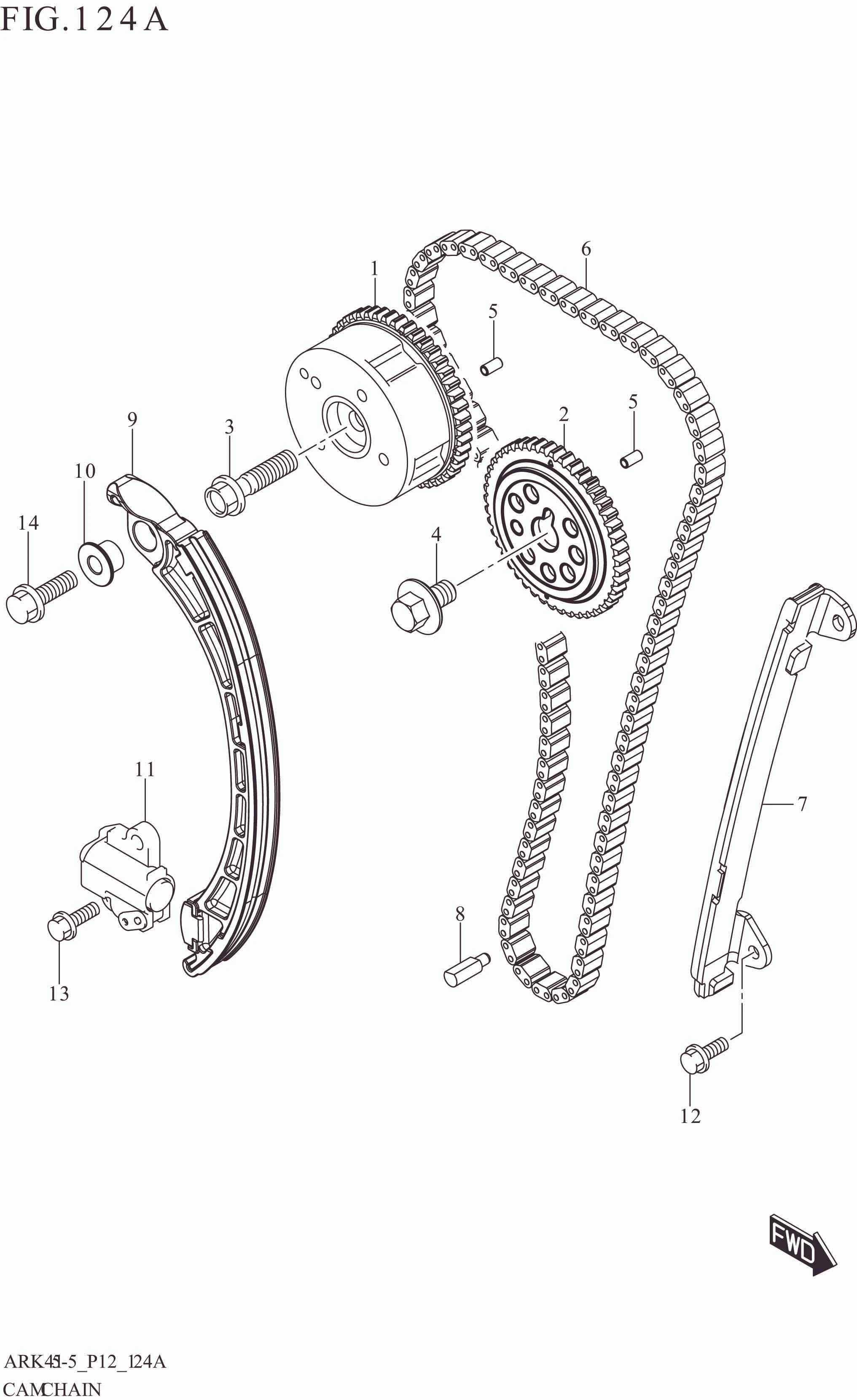 124A CAM CHAIN