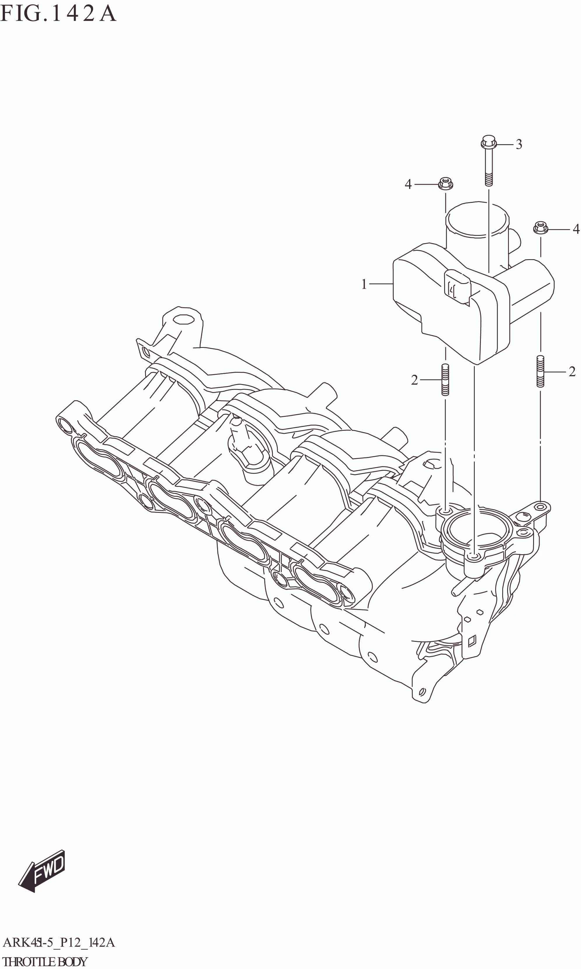 142A THROTTLE BODY