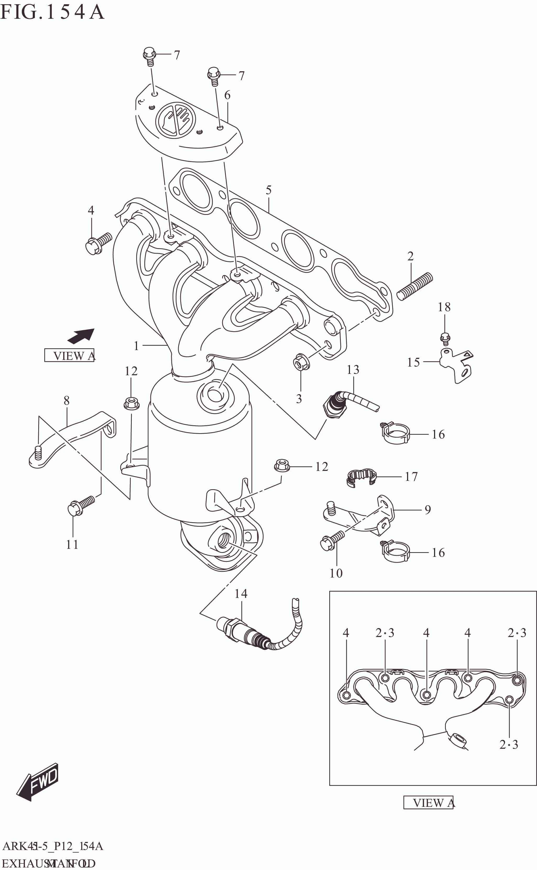 154A EXHAUST MANIFOLD