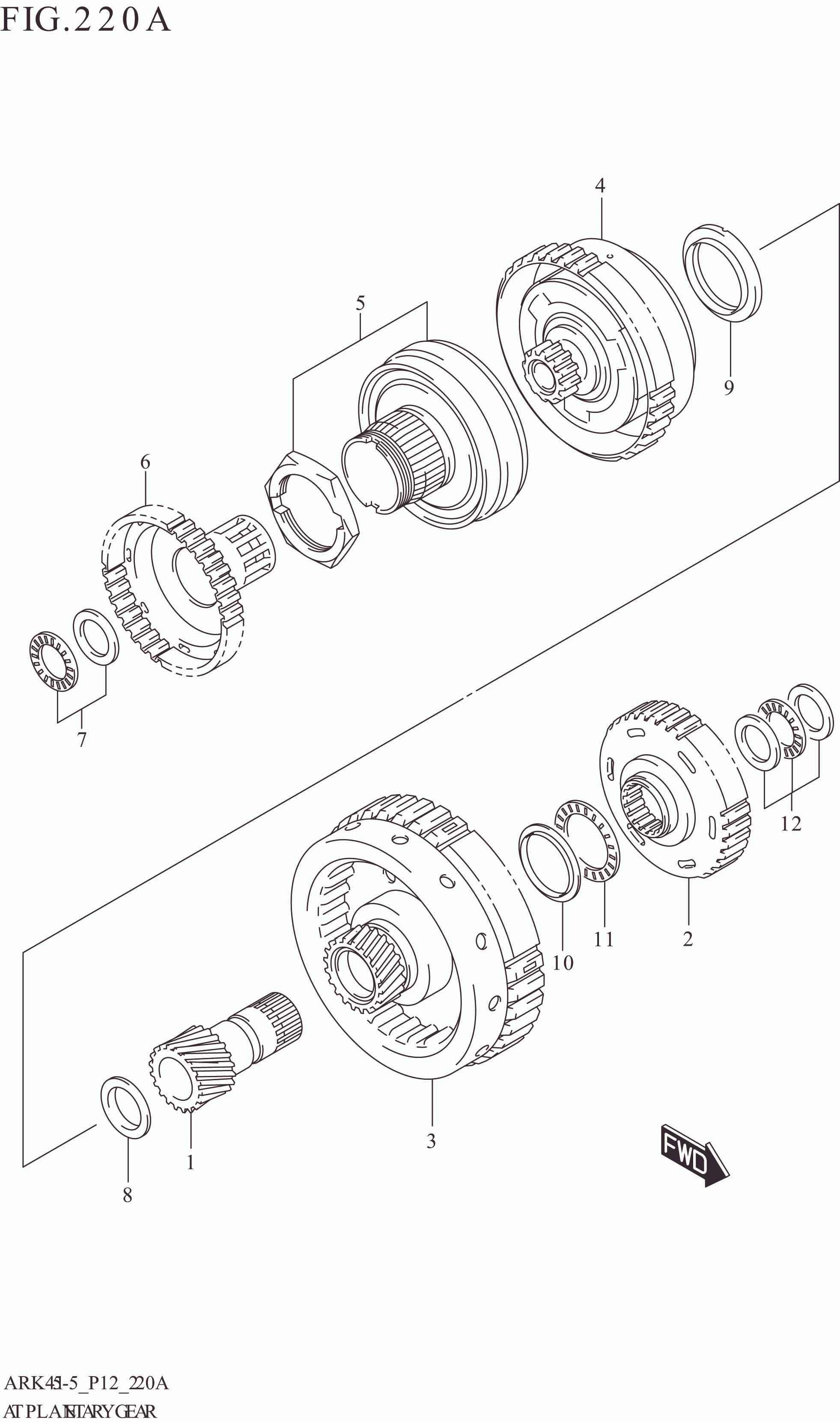 220A AT PLANETARY GEAR (4AT)