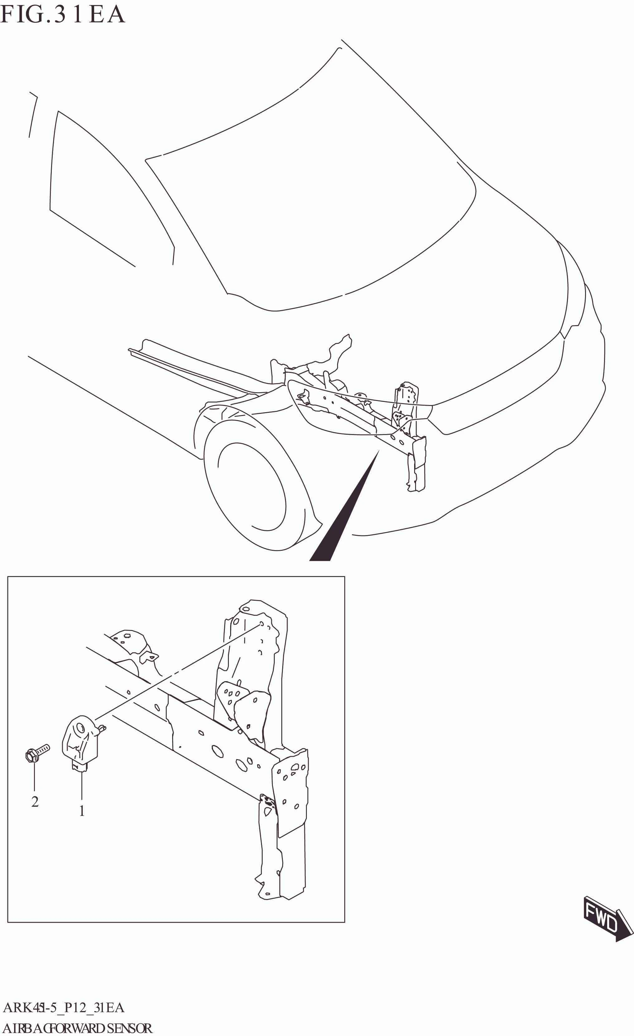 31EA AIR BAG FORWARD SENSOR