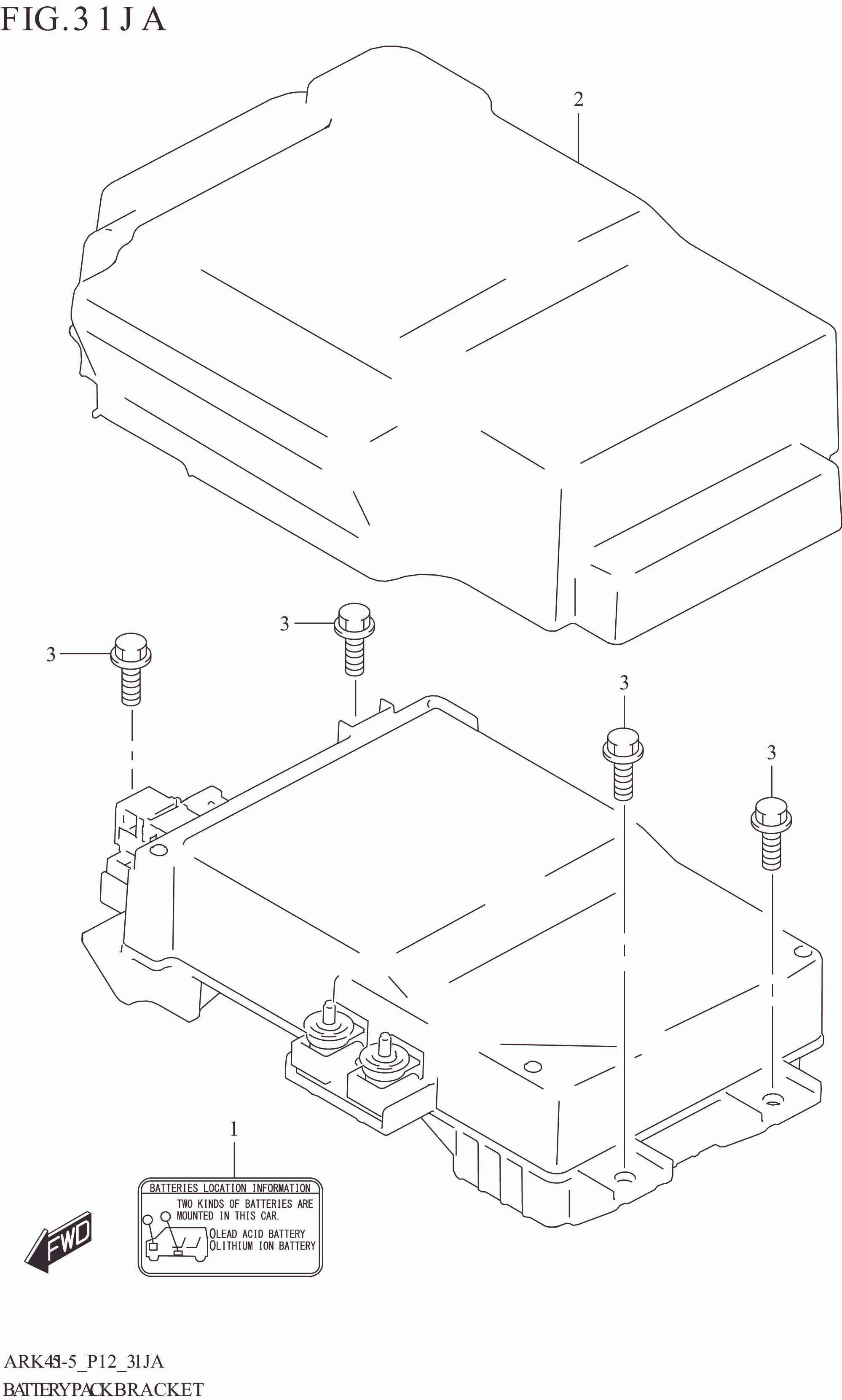 31JA BATTERY PACK BRACKET (W_EASS)